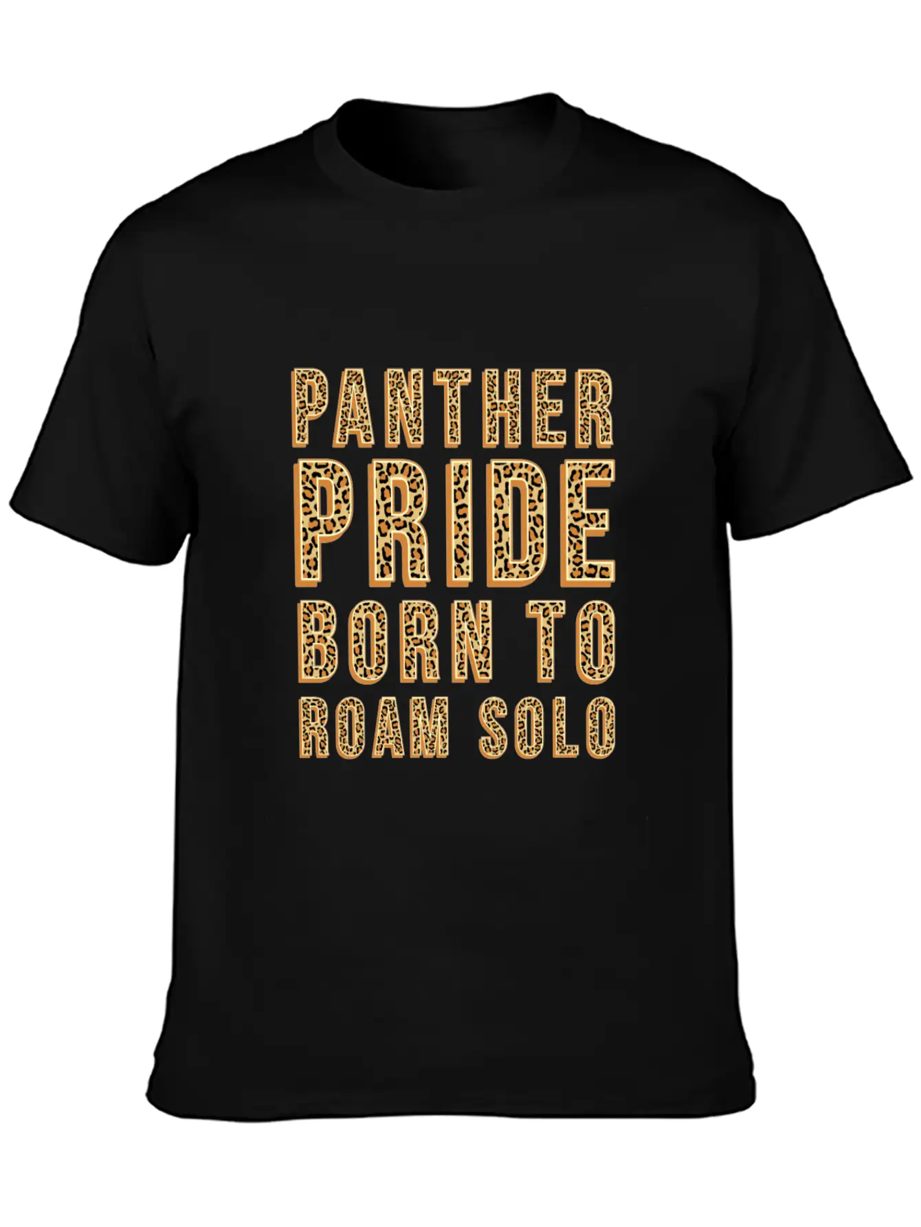 Panther Pride Born To Roam Solo Basic Graphic T-Shirt – Daily Comfort In Soft Cotton