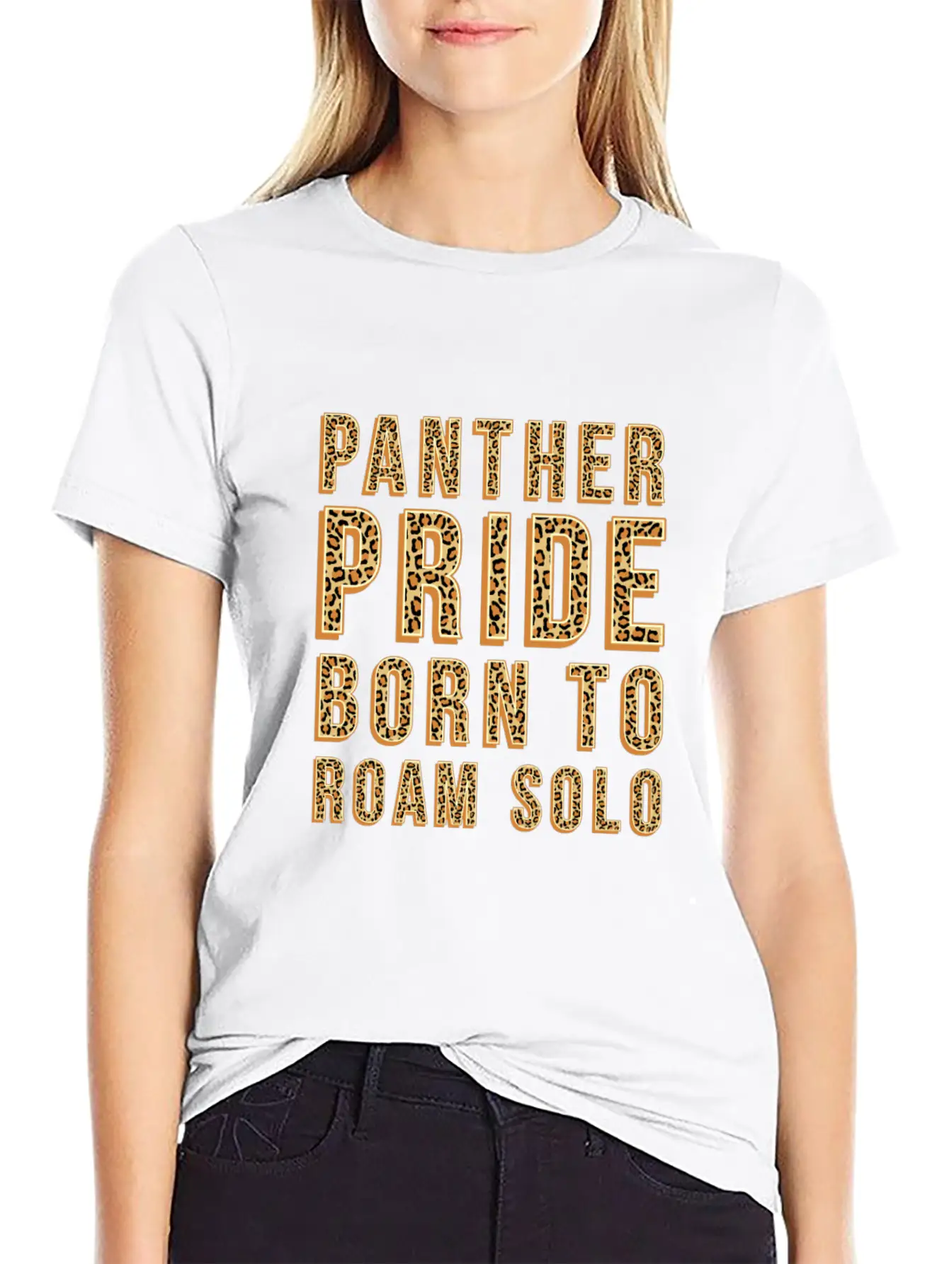 Panther Pride Born To Roam Solo Basic Graphic T-Shirt – Daily Comfort In Soft Cotton