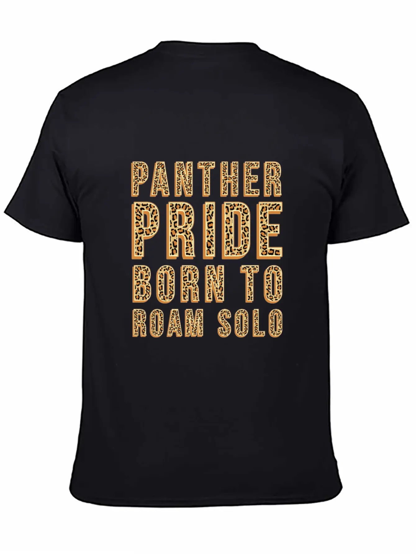 Panther Pride Born To Roam Solo Basic Graphic T-Shirt – Daily Comfort In Soft Cotton