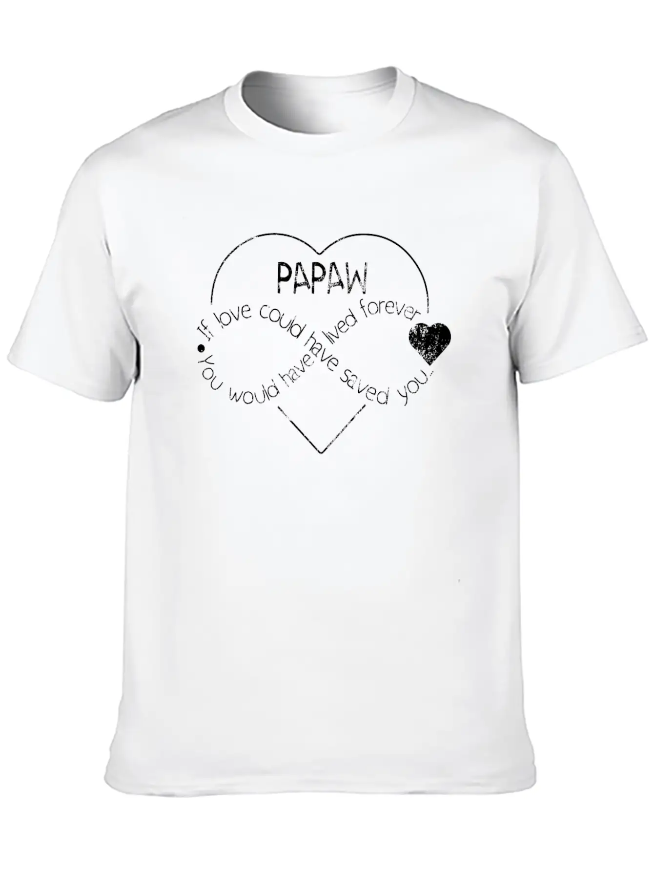 Papaw Personalized Sympathy Gift Shirt Stylish Everyday T-Shirt – Unisex Basic Cotton Tee