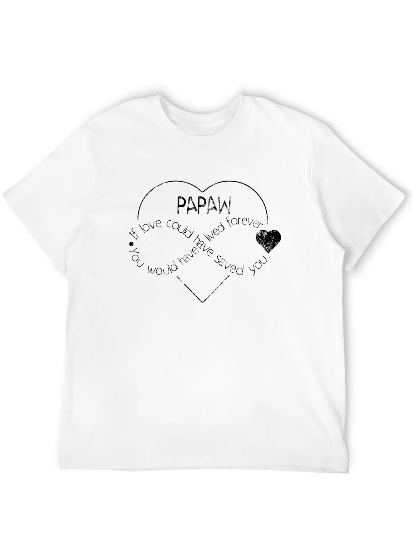 Papaw Personalized Sympathy Gift Shirt Stylish Everyday T-Shirt – Unisex Basic Cotton Tee