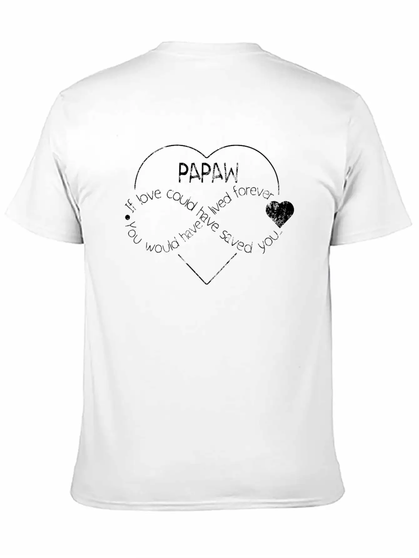 Papaw Personalized Sympathy Gift Shirt Stylish Everyday T-Shirt – Unisex Basic Cotton Tee