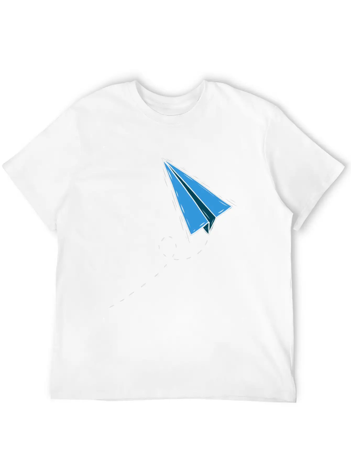 Paper Plane Paper Folding Master Simple Plane Unisex Short Sleeve Soft Cotton T-Shirt – Casual Everyday Wear