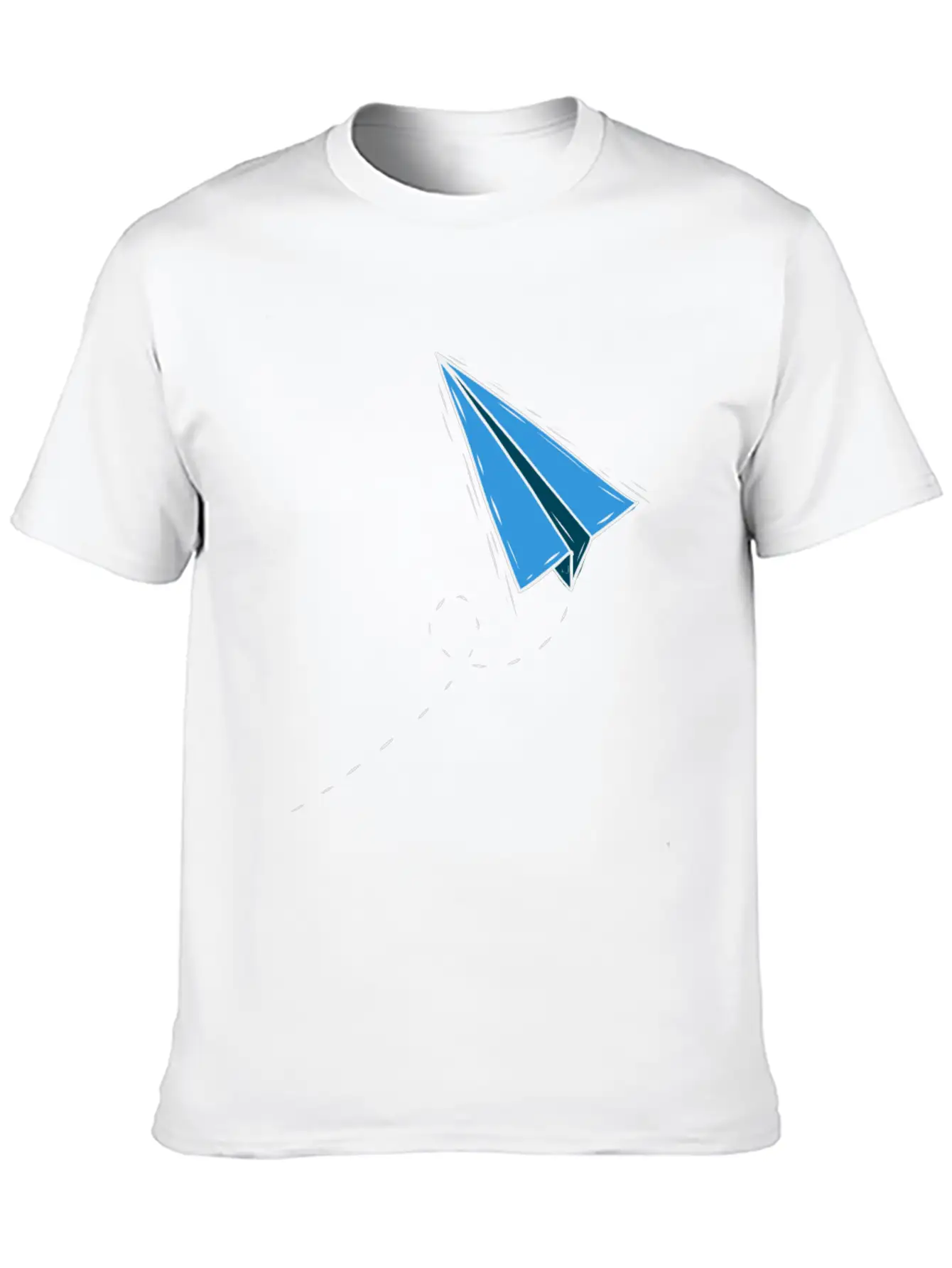 Paper Plane Paper Folding Master Simple Plane Unisex Short Sleeve Soft Cotton T-Shirt – Casual Everyday Wear