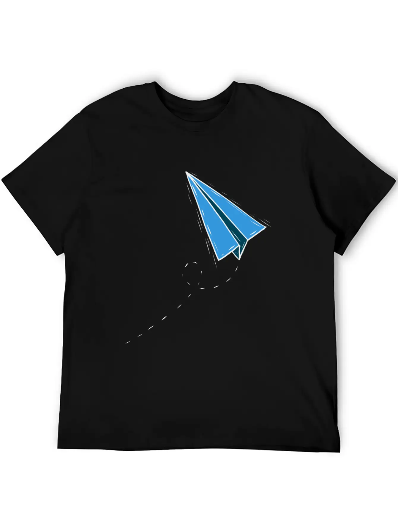 Paper Plane Paper Folding Master Simple Plane Unisex Short Sleeve Soft Cotton T-Shirt – Casual Everyday Wear
