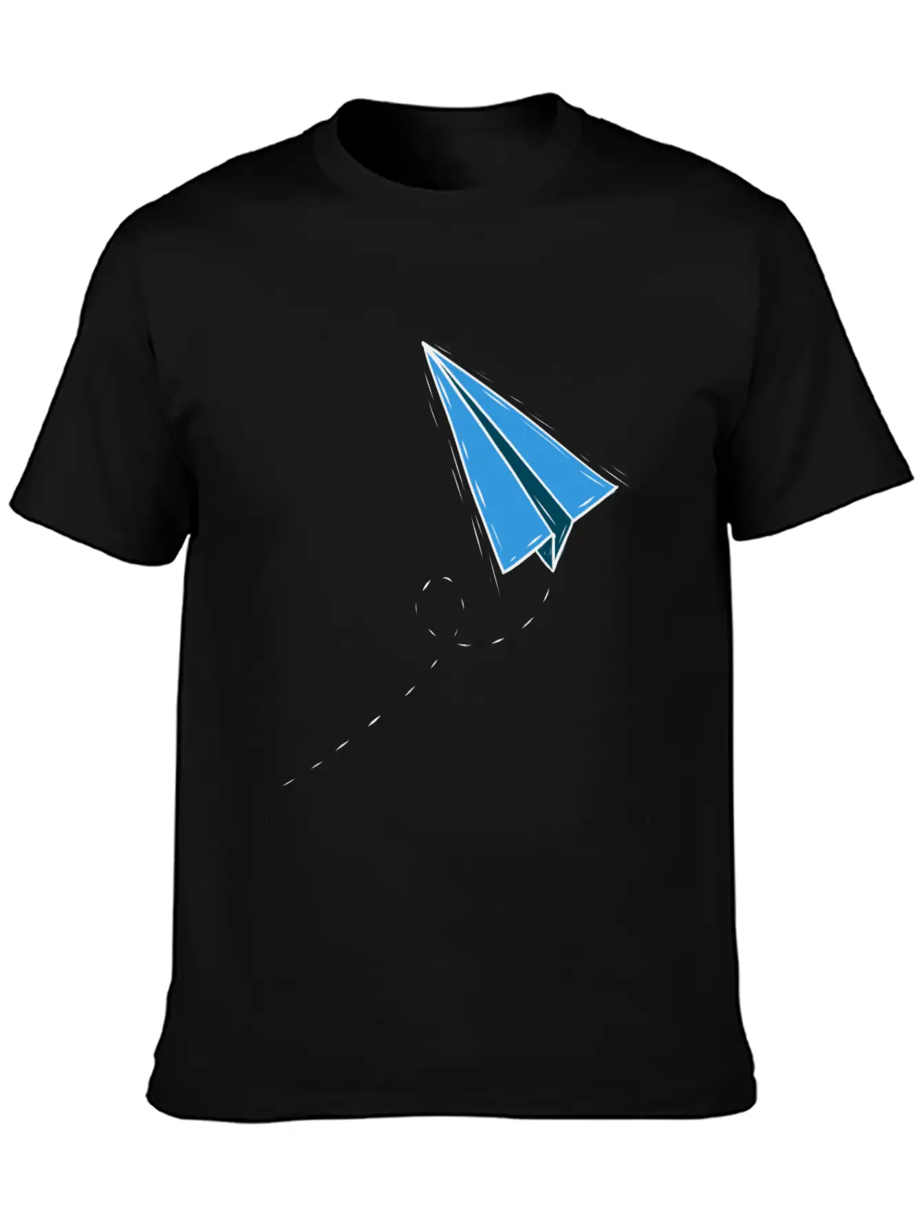 Paper Plane Paper Folding Master Simple Plane Unisex Short Sleeve Soft Cotton T-Shirt – Casual Everyday Wear