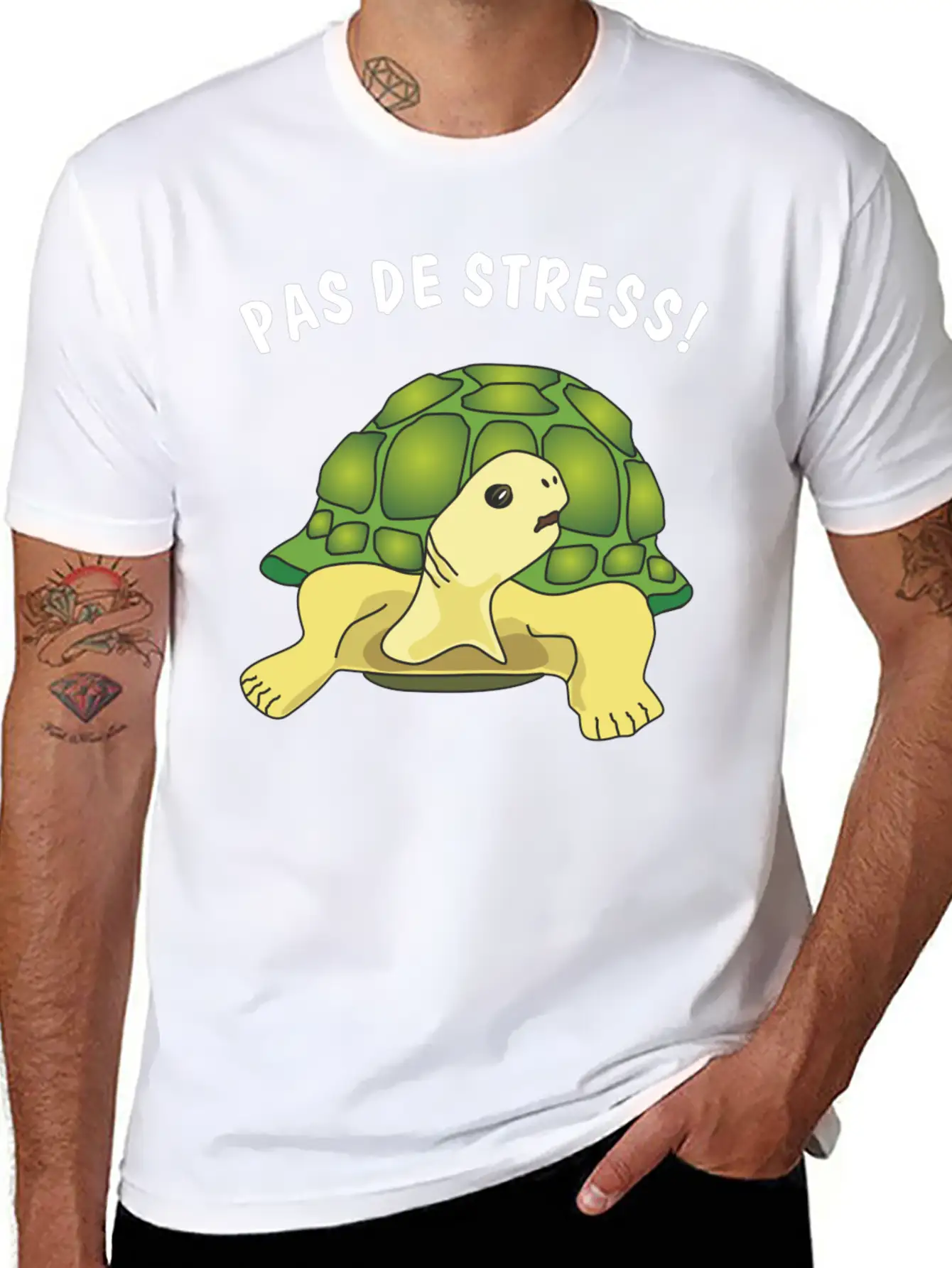 Pas De Stress Timeless Short Sleeve Tee – Comfy And Minimalist Design