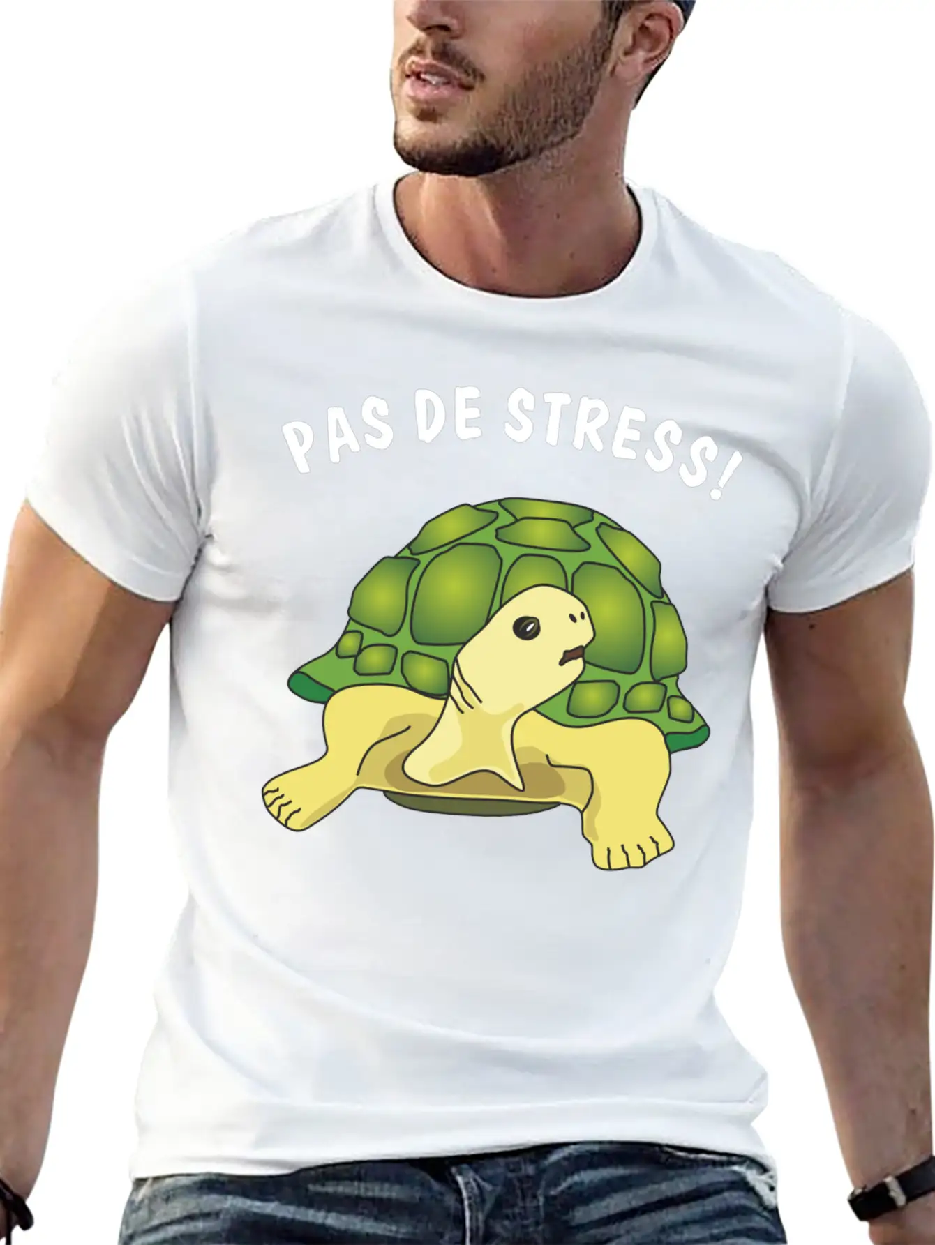 Pas De Stress Timeless Short Sleeve Tee – Comfy And Minimalist Design