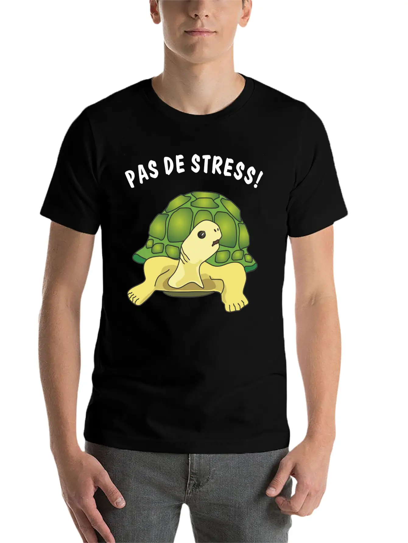 Pas De Stress Timeless Short Sleeve Tee – Comfy And Minimalist Design