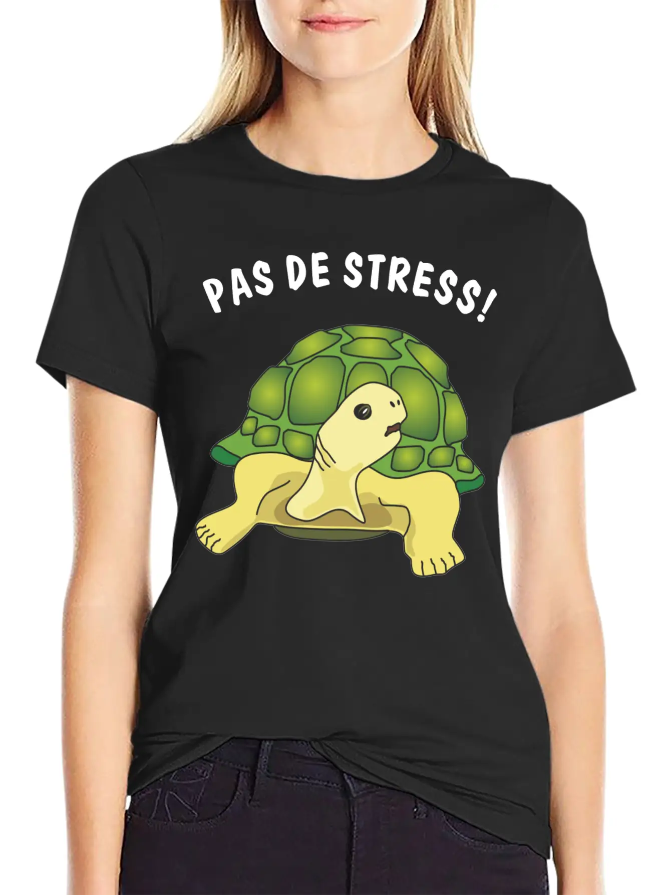 Pas De Stress Timeless Short Sleeve Tee – Comfy And Minimalist Design
