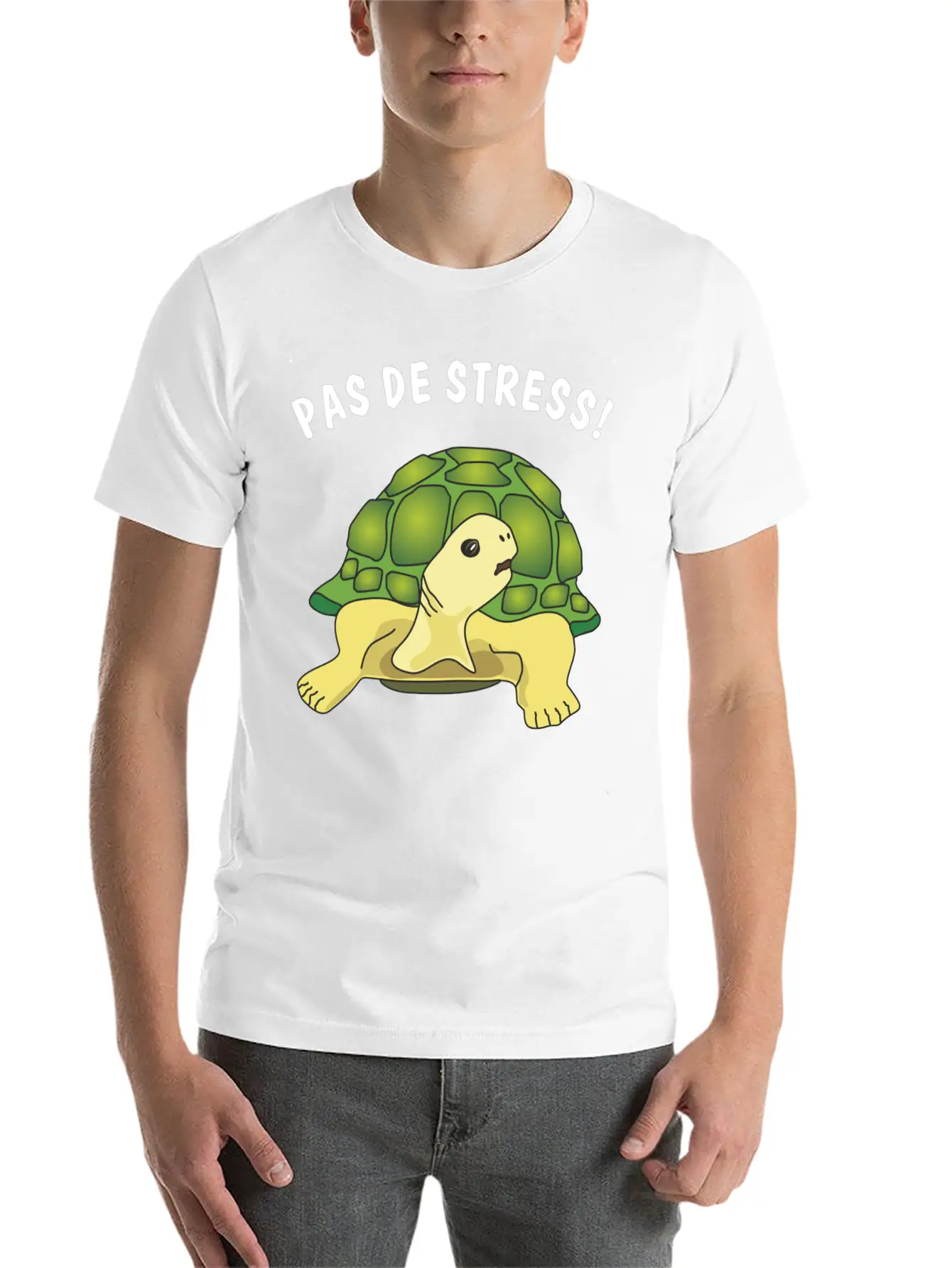 Pas De Stress Timeless Short Sleeve Tee – Comfy And Minimalist Design