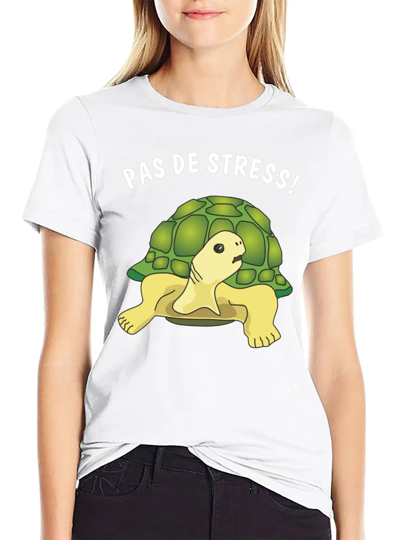 Pas De Stress Timeless Short Sleeve Tee – Comfy And Minimalist Design