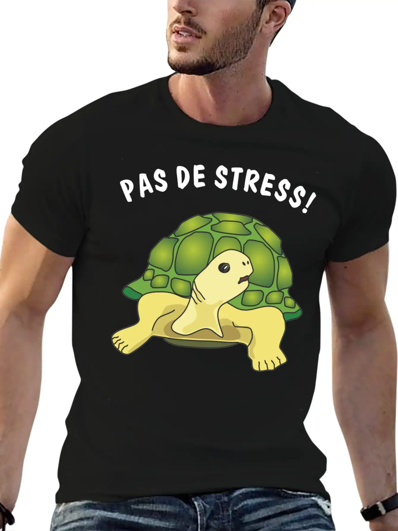 Pas De Stress Timeless Short Sleeve Tee – Comfy And Minimalist Design