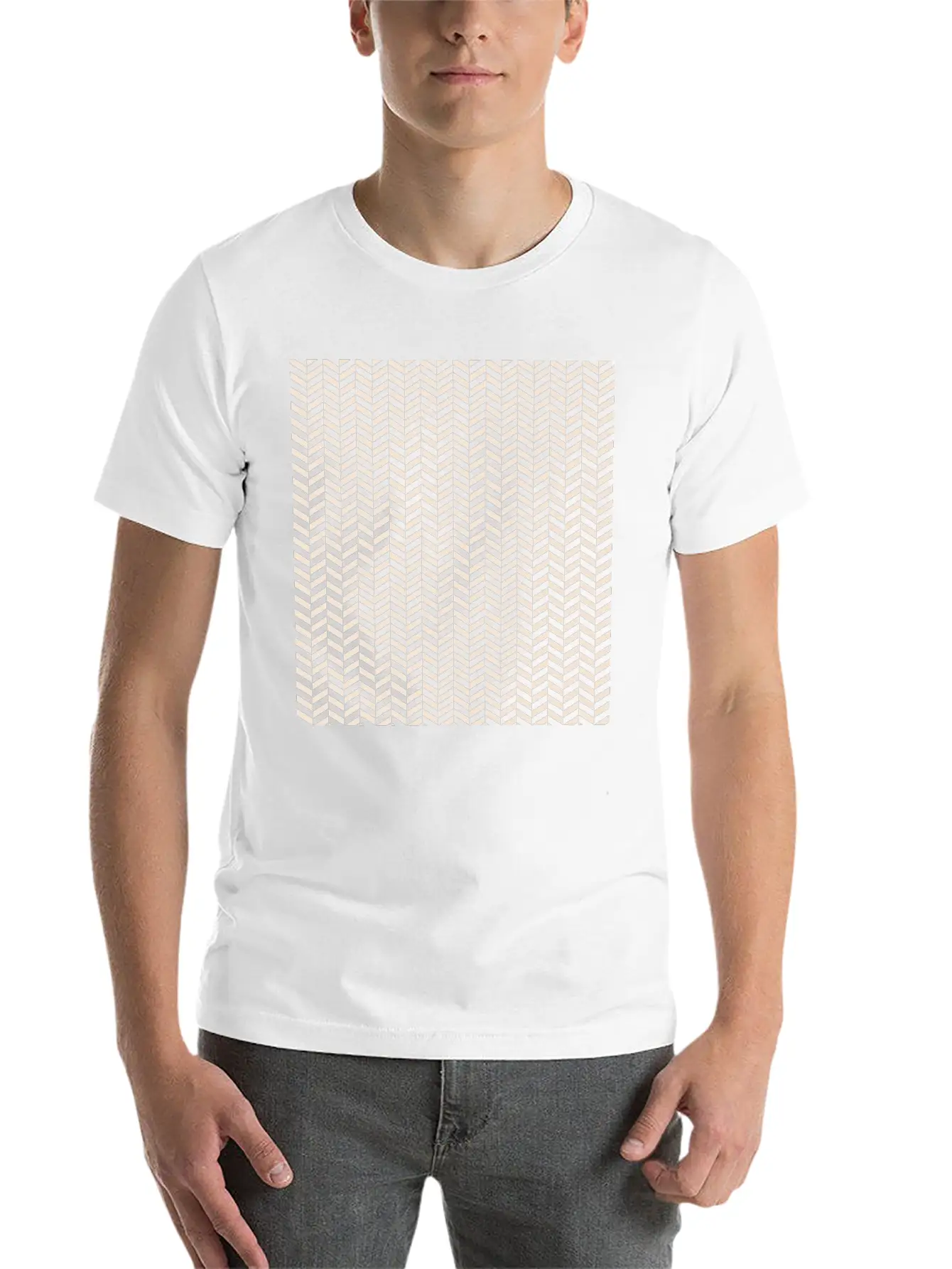 Pastel Geometry Stylish Everyday T-Shirt – Unisex Basic Cotton Tee