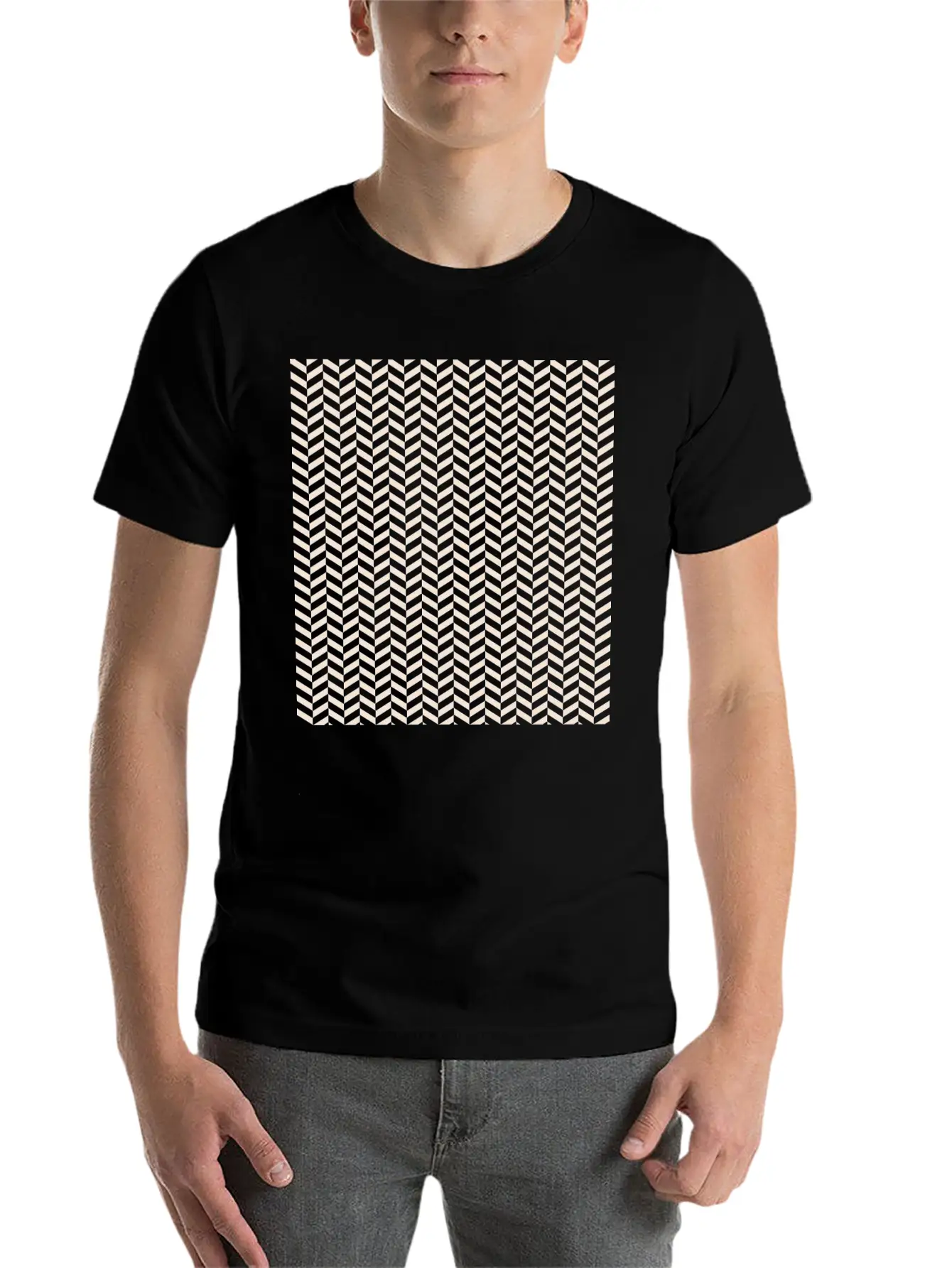 Pastel Geometry Stylish Everyday T-Shirt – Unisex Basic Cotton Tee