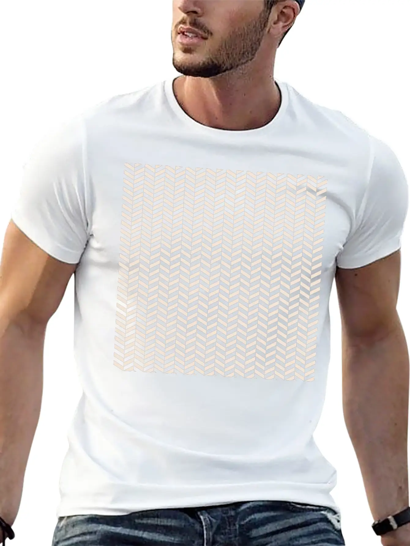 Pastel Geometry Stylish Everyday T-Shirt – Unisex Basic Cotton Tee