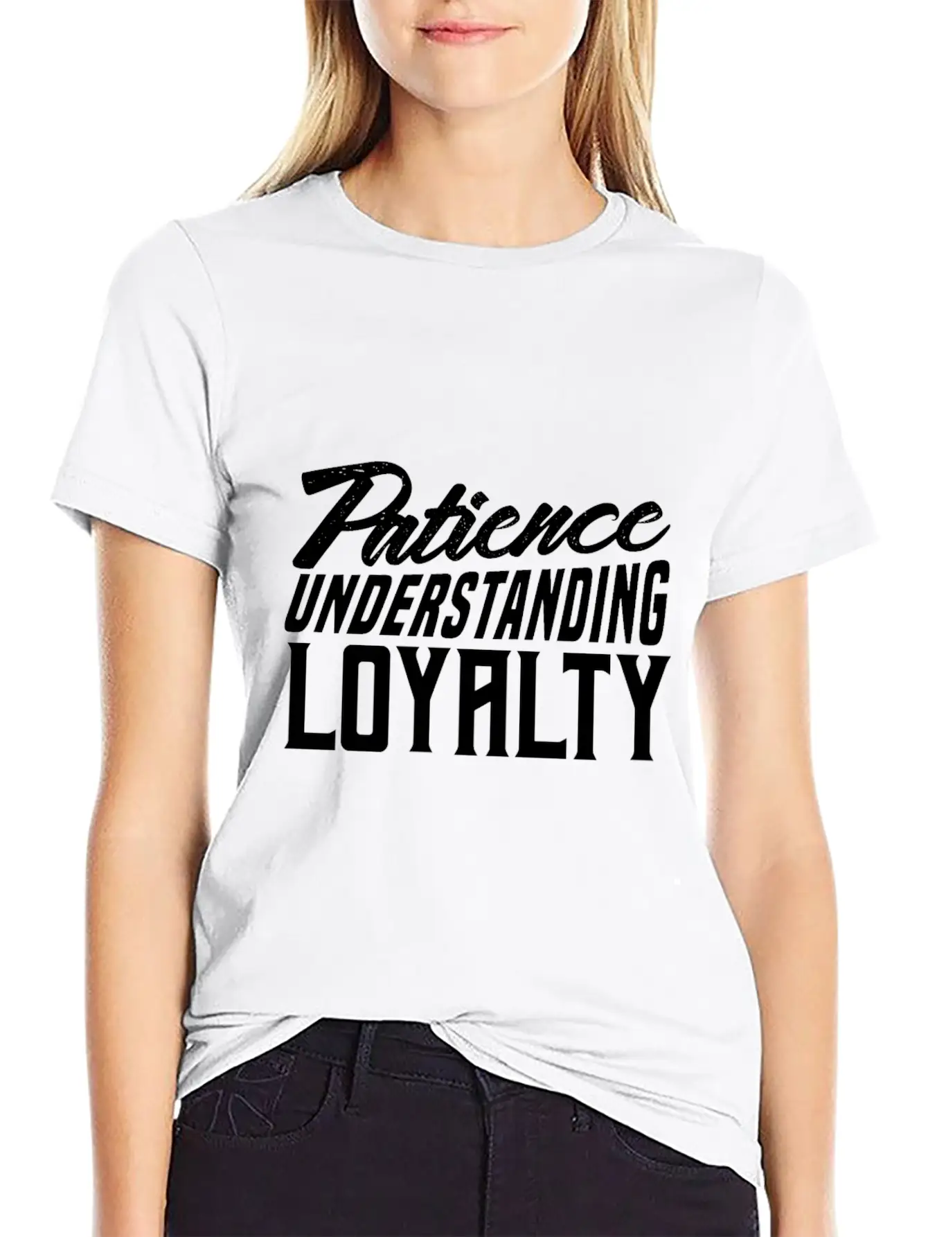 Patience Understanding Loyalty Comfortable Minimalist Graphic Tee – Summer Style Essential