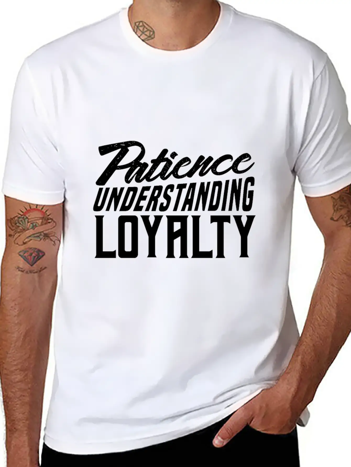 Patience Understanding Loyalty Comfortable Minimalist Graphic Tee – Summer Style Essential