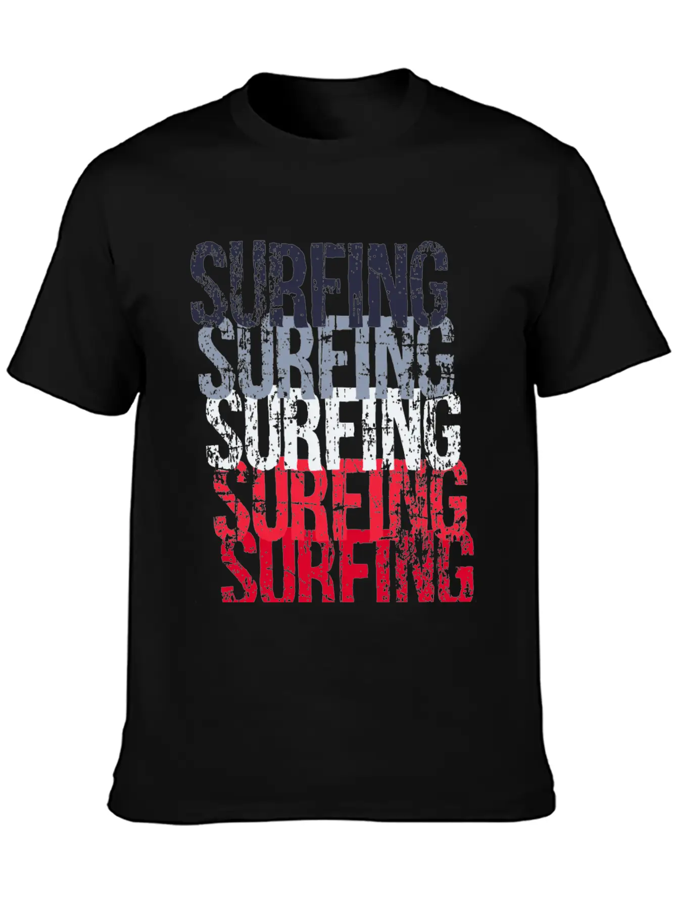 Patriotic Surfing Timeless Short Sleeve Tee – Comfy And Minimalist Design