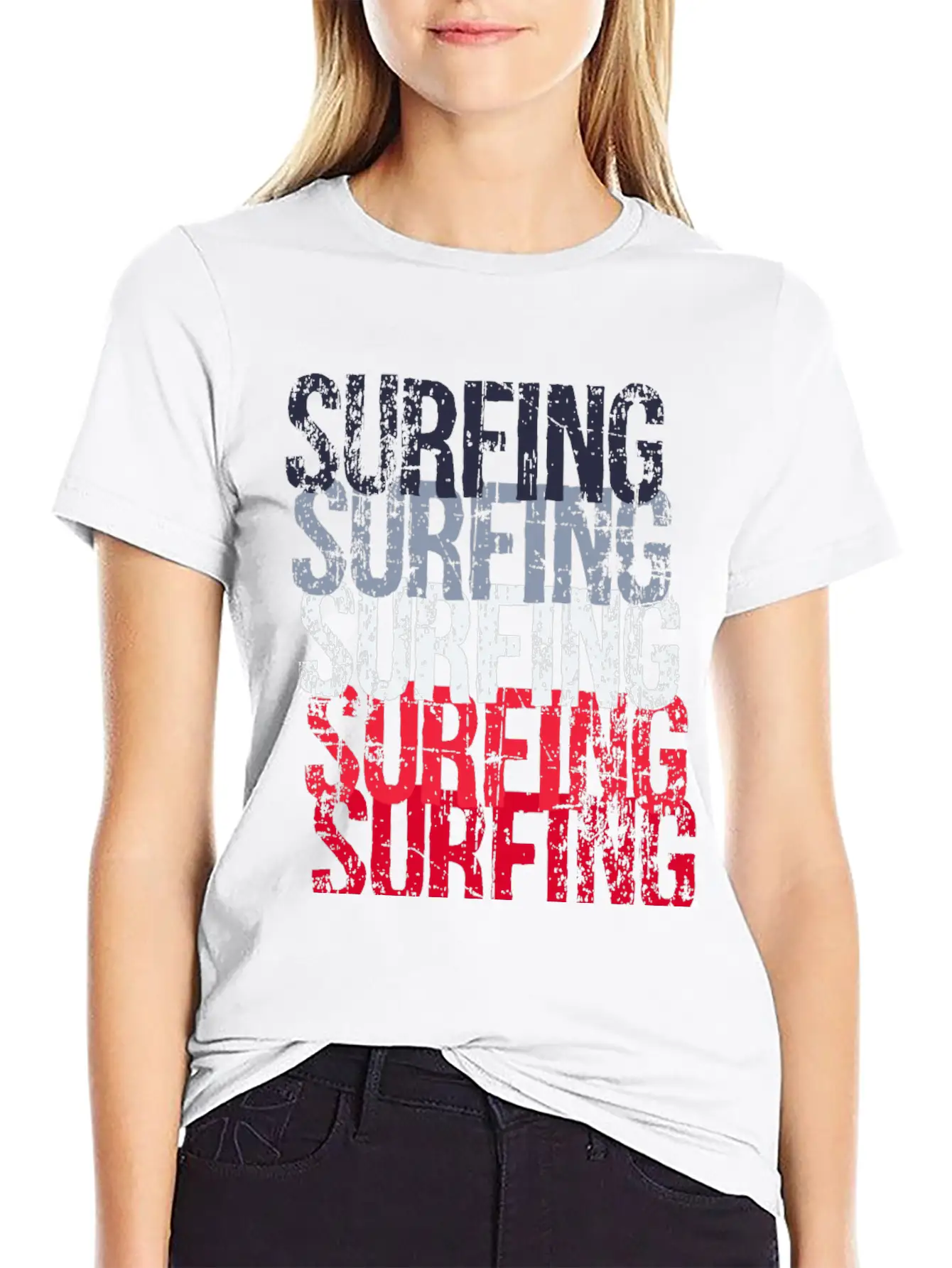 Patriotic Surfing Timeless Short Sleeve Tee – Comfy And Minimalist Design