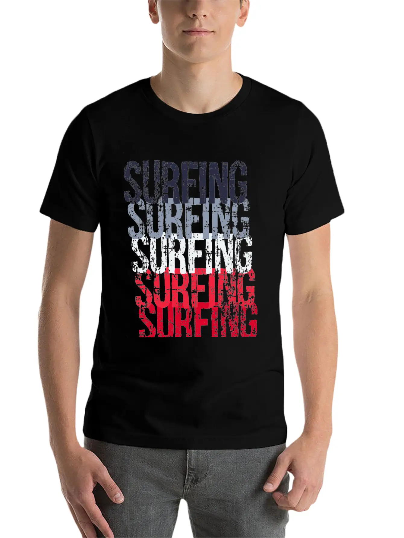 Patriotic Surfing Timeless Short Sleeve Tee – Comfy And Minimalist Design