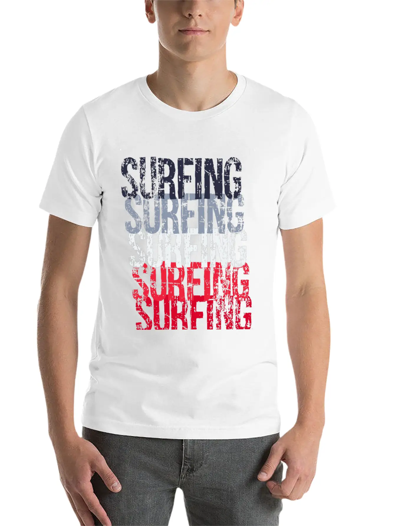 Patriotic Surfing Timeless Short Sleeve Tee – Comfy And Minimalist Design