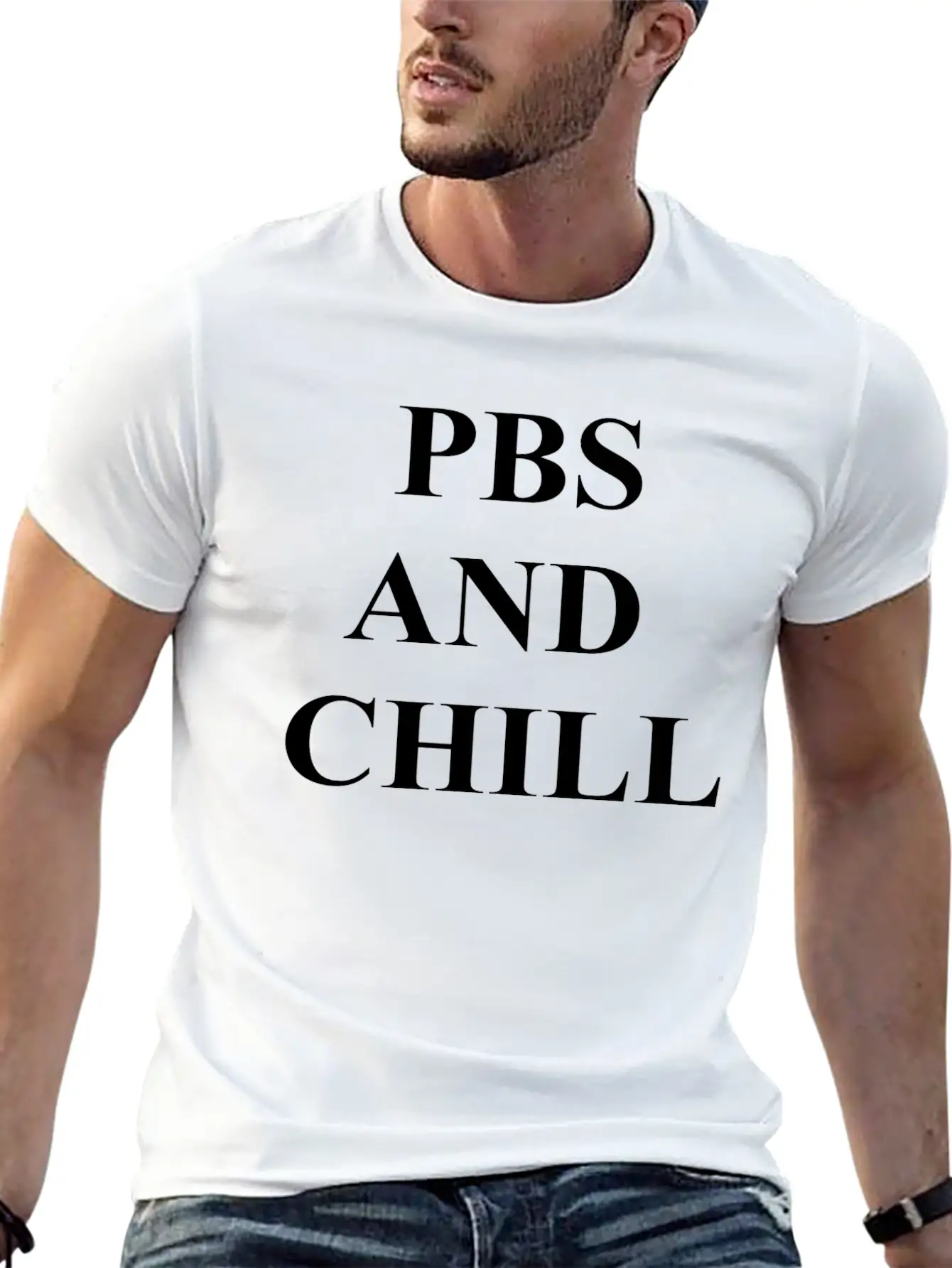 PBS And Chill Stylish Everyday T-Shirt – Unisex Basic Cotton Tee