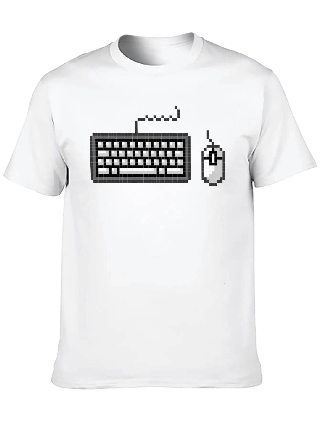 PC Gaming Keyboard And Mouse Gamer Unisex Short Sleeve Soft Cotton T-Shirt – Casual Everyday Wear