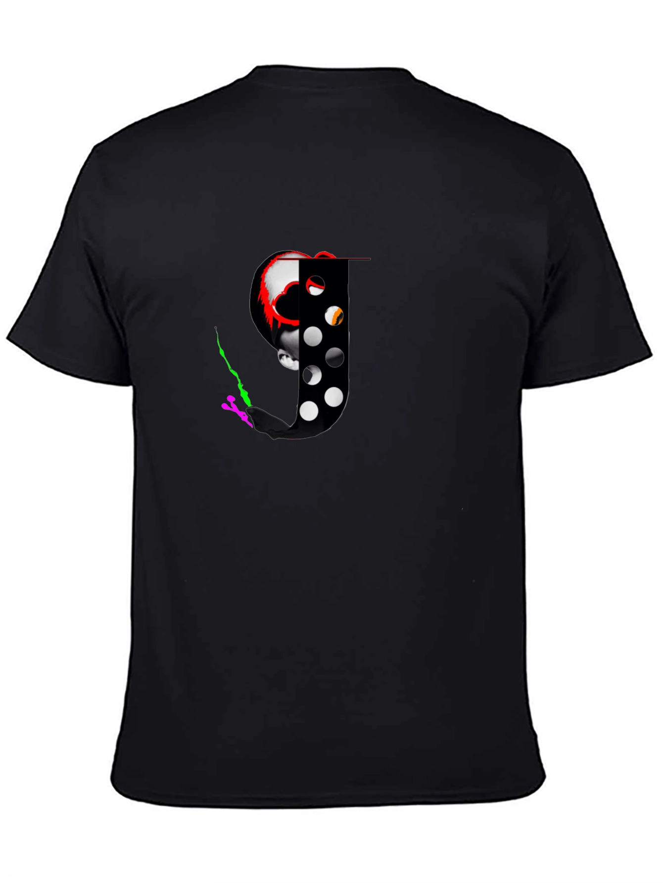 Skull & Hockey Mask Graphic Tee - Black