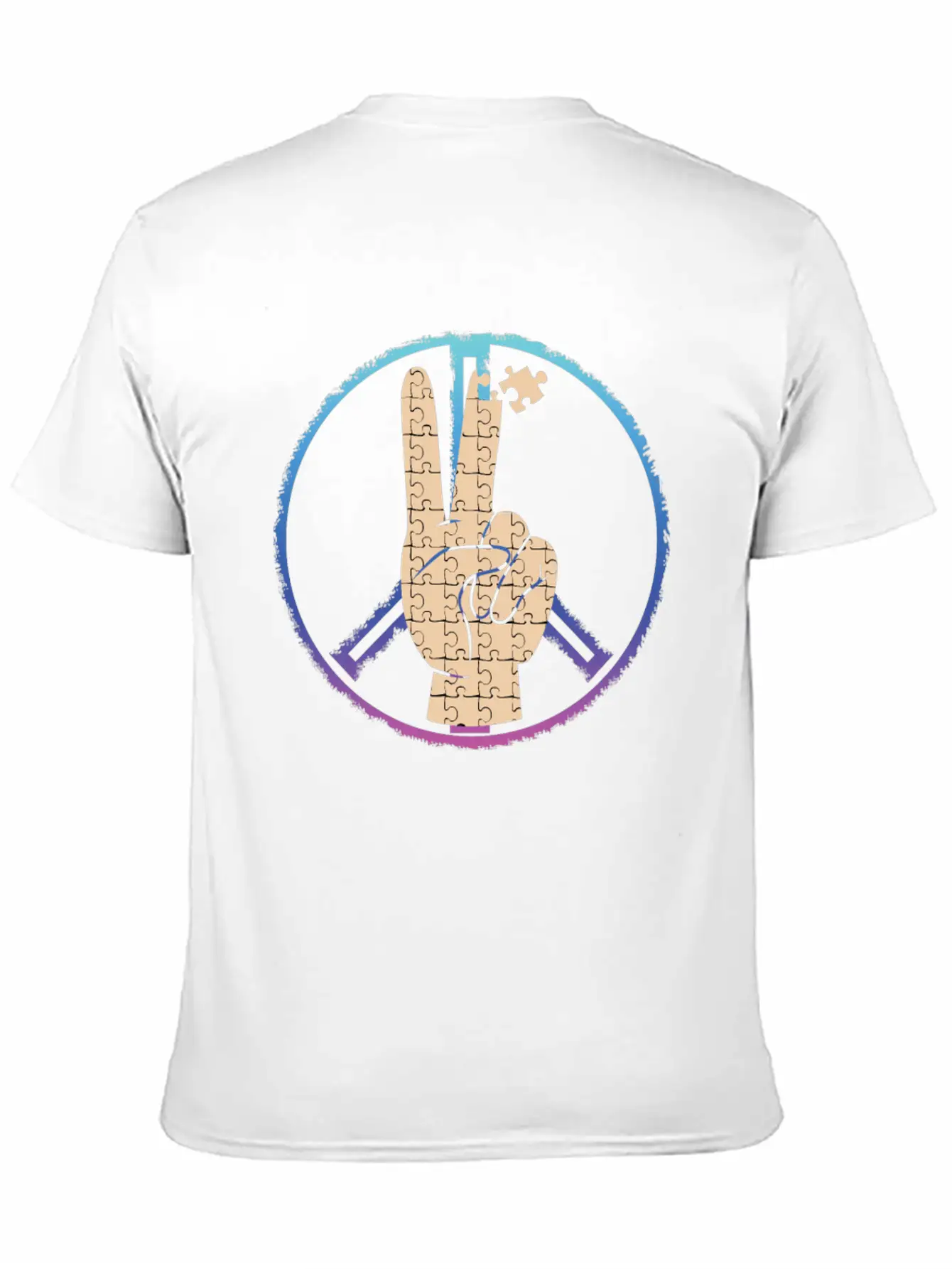 Peace By Piece Comfortable Minimalist Graphic Tee – Summer Style Essential