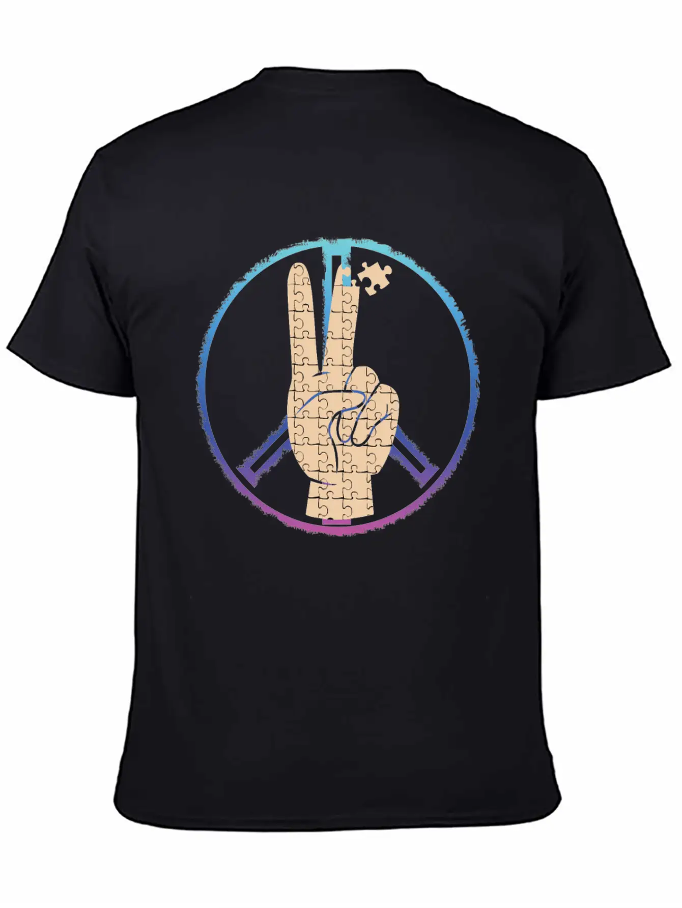 Peace By Piece Comfortable Minimalist Graphic Tee – Summer Style Essential