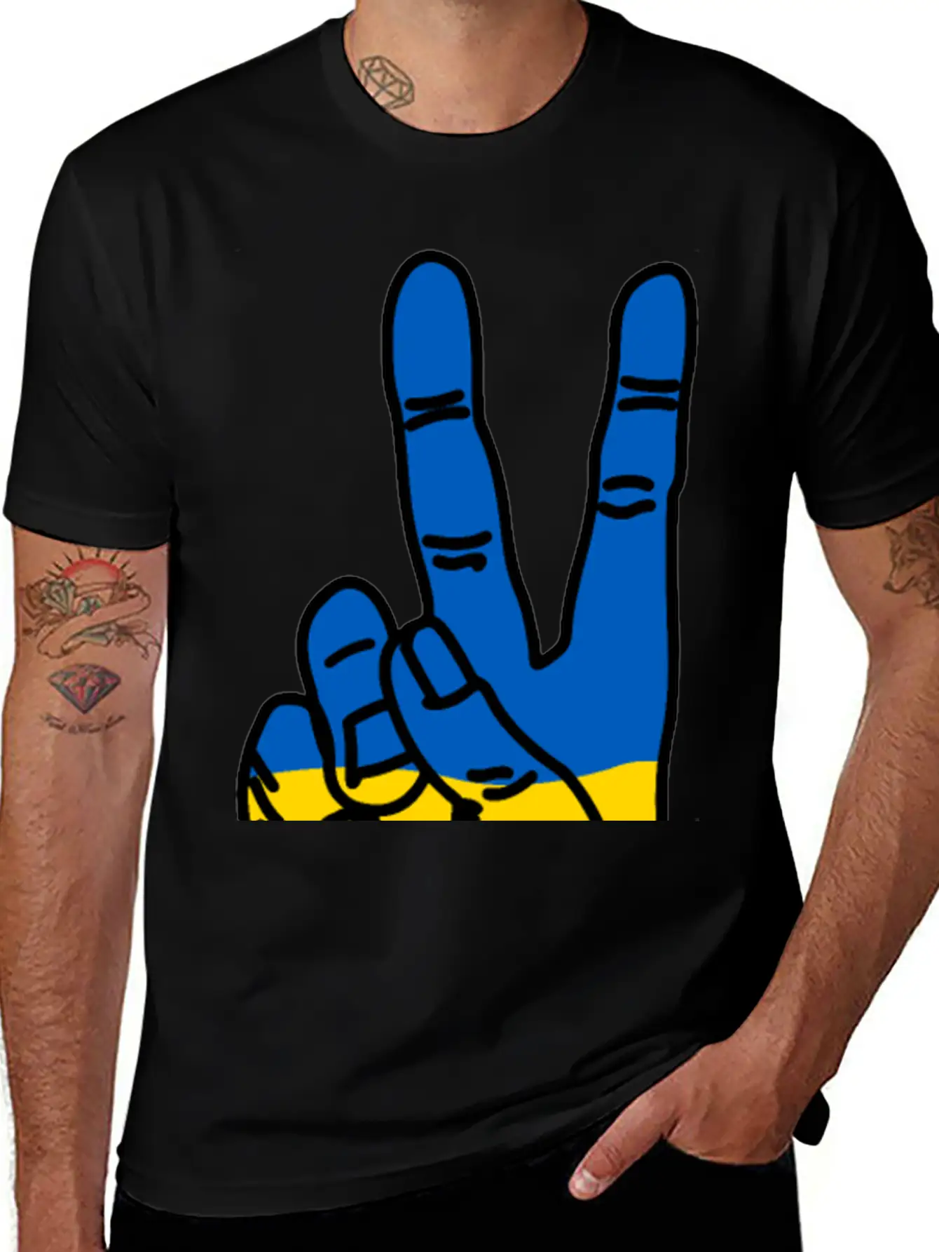 Peace For Ukraine Comfortable Minimalist Graphic Tee – Summer Style Essential