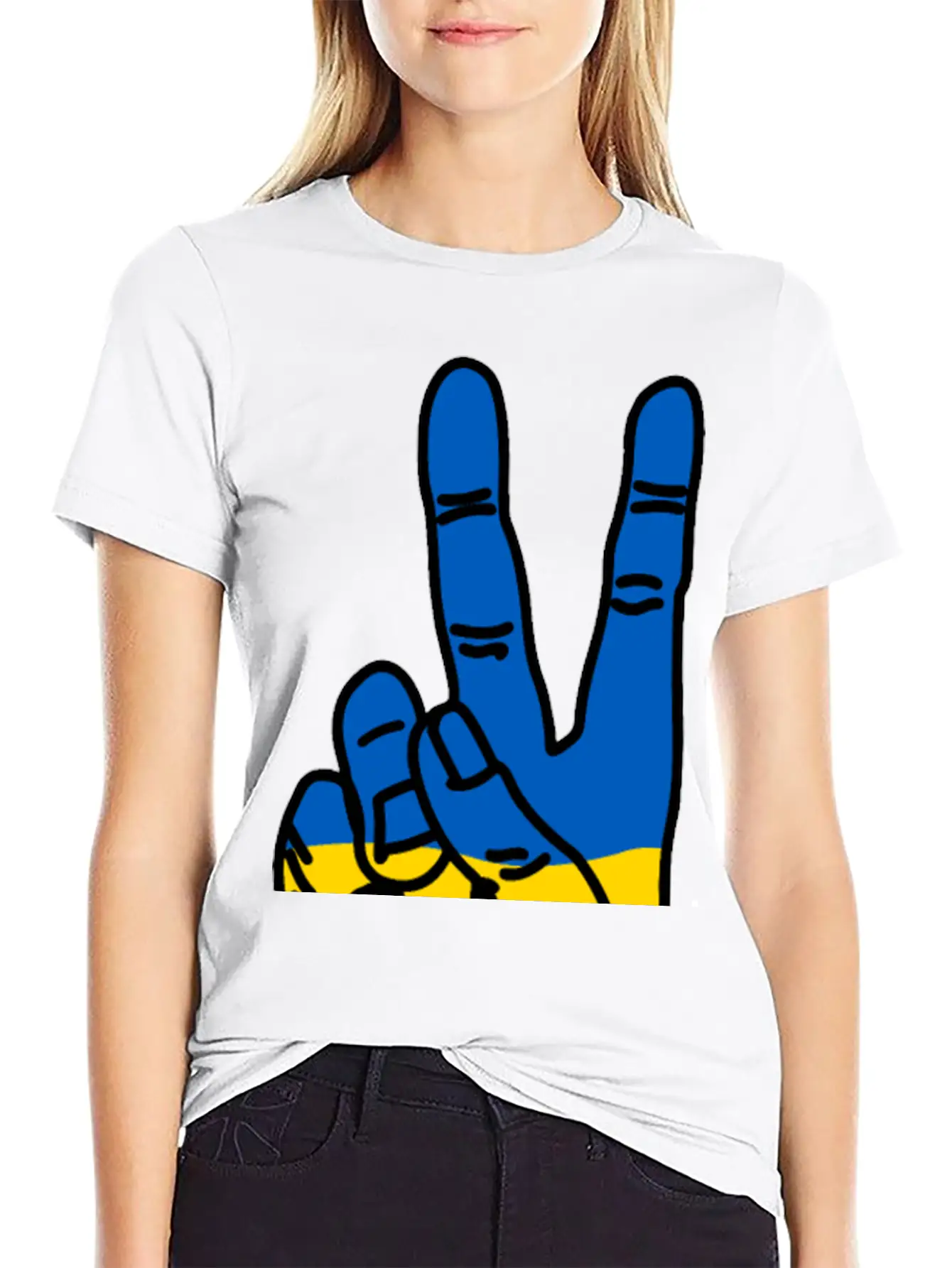 Peace For Ukraine Comfortable Minimalist Graphic Tee – Summer Style Essential