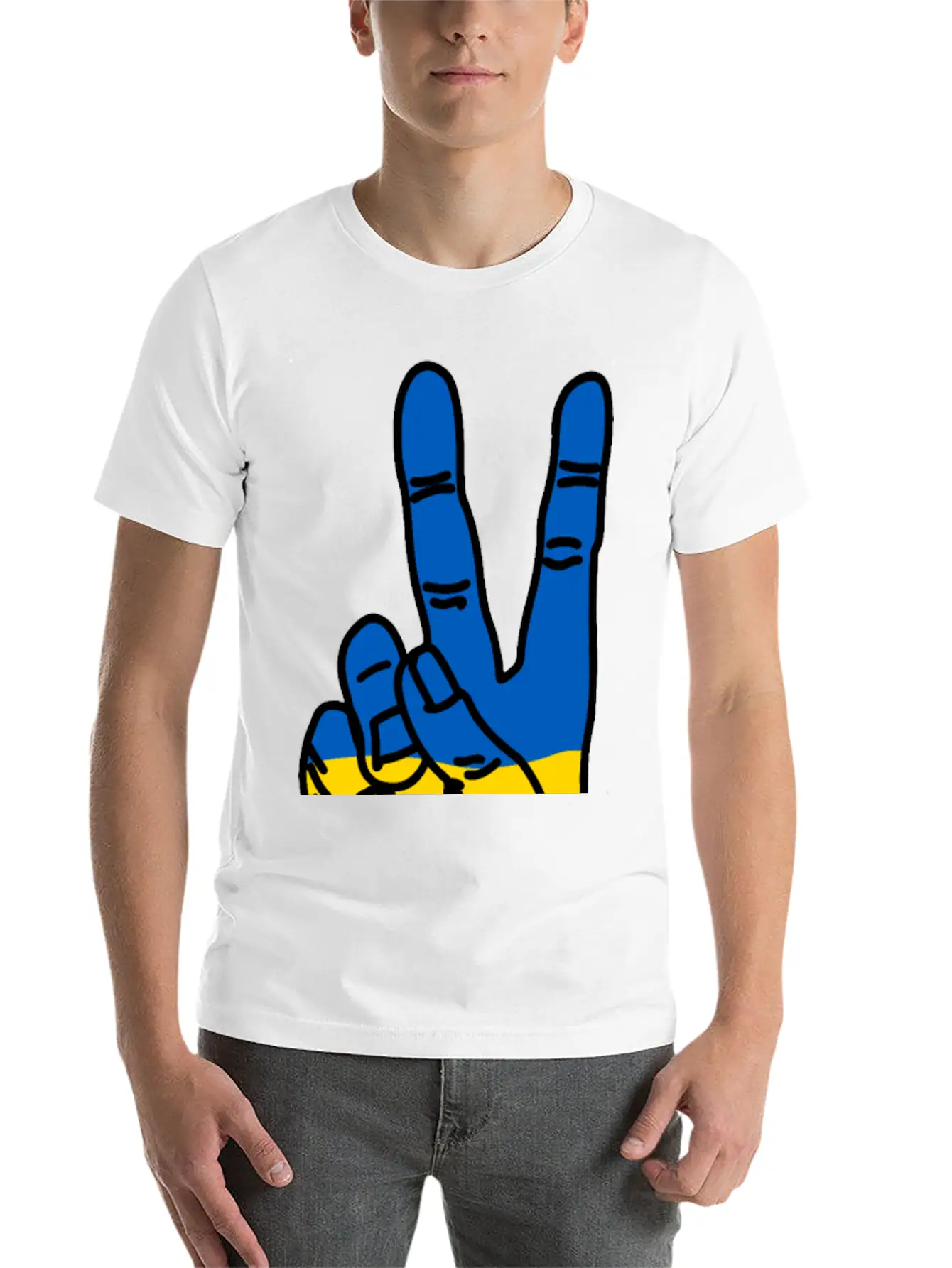 Peace For Ukraine Comfortable Minimalist Graphic Tee – Summer Style Essential