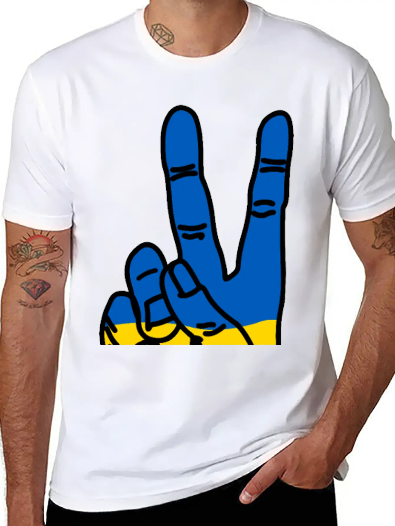Peace For Ukraine Comfortable Minimalist Graphic Tee – Summer Style Essential