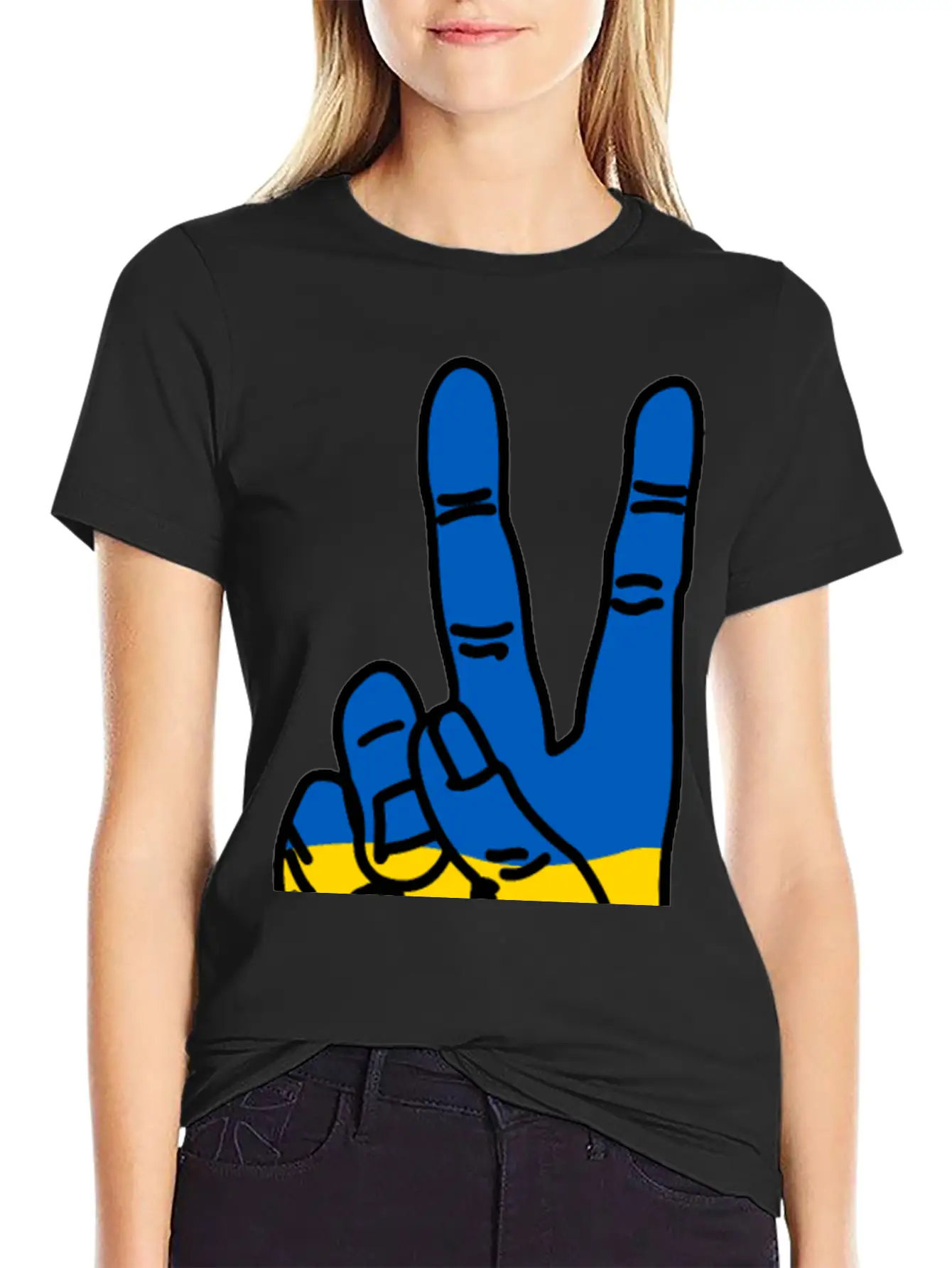 Peace For Ukraine Comfortable Minimalist Graphic Tee – Summer Style Essential