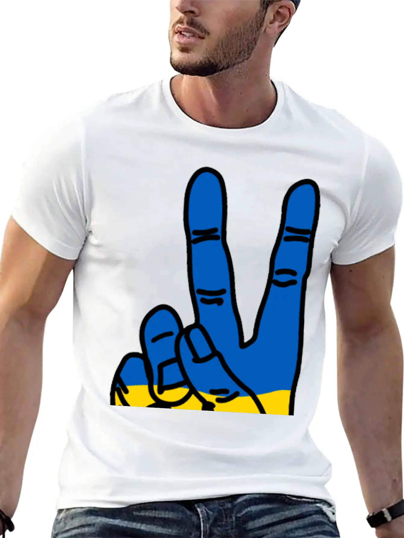 Peace For Ukraine Comfortable Minimalist Graphic Tee – Summer Style Essential