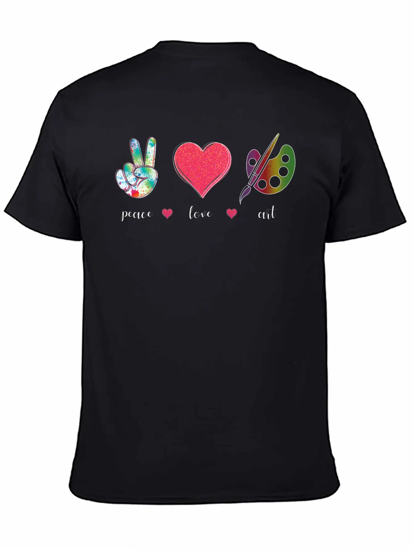 Peace Love Art Cute Creative Artist Art Teachers Timeless Short Sleeve Tee – Comfy And Minimalist Design