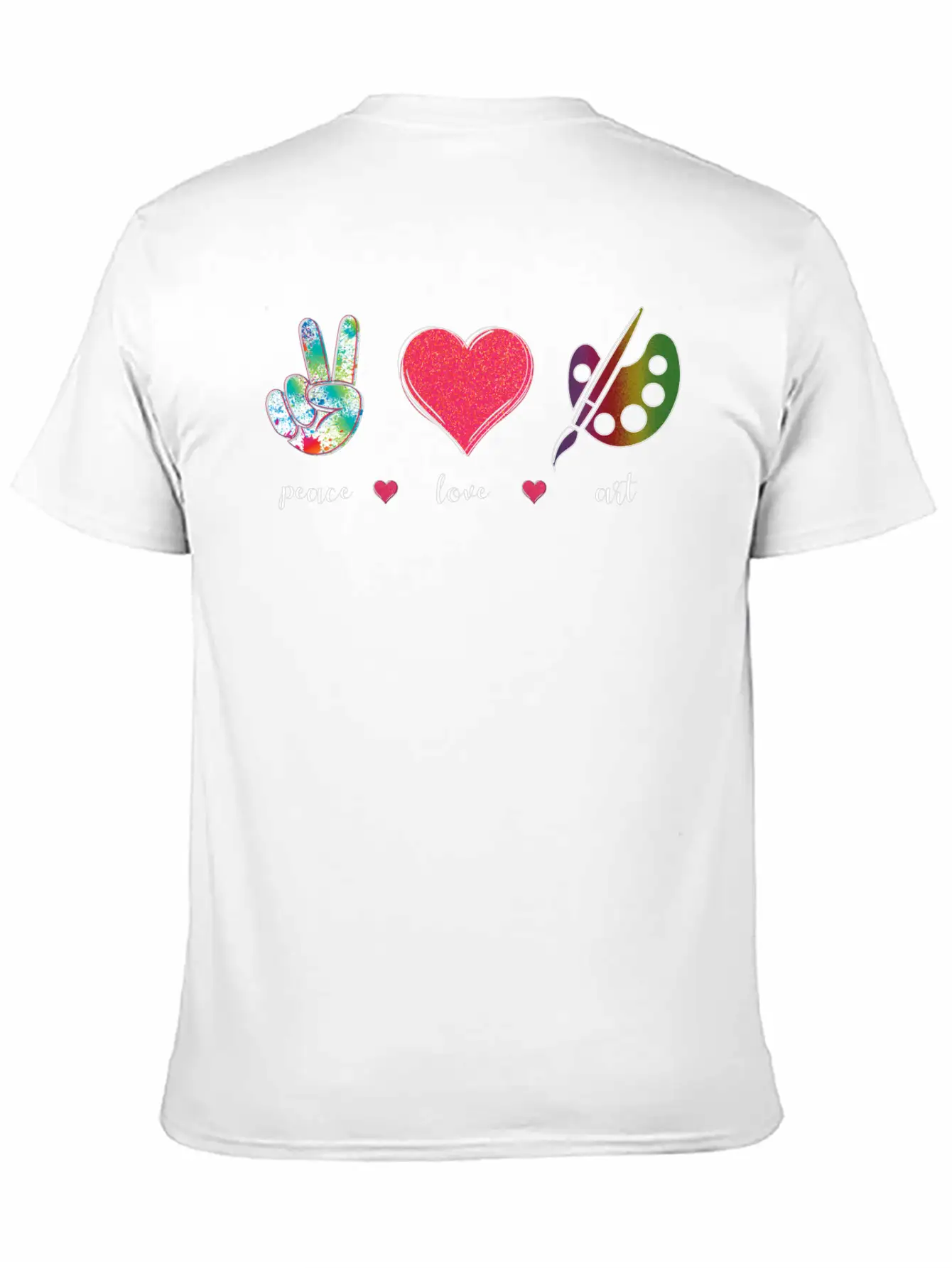 Peace Love Art Cute Creative Artist Art Teachers Timeless Short Sleeve Tee – Comfy And Minimalist Design