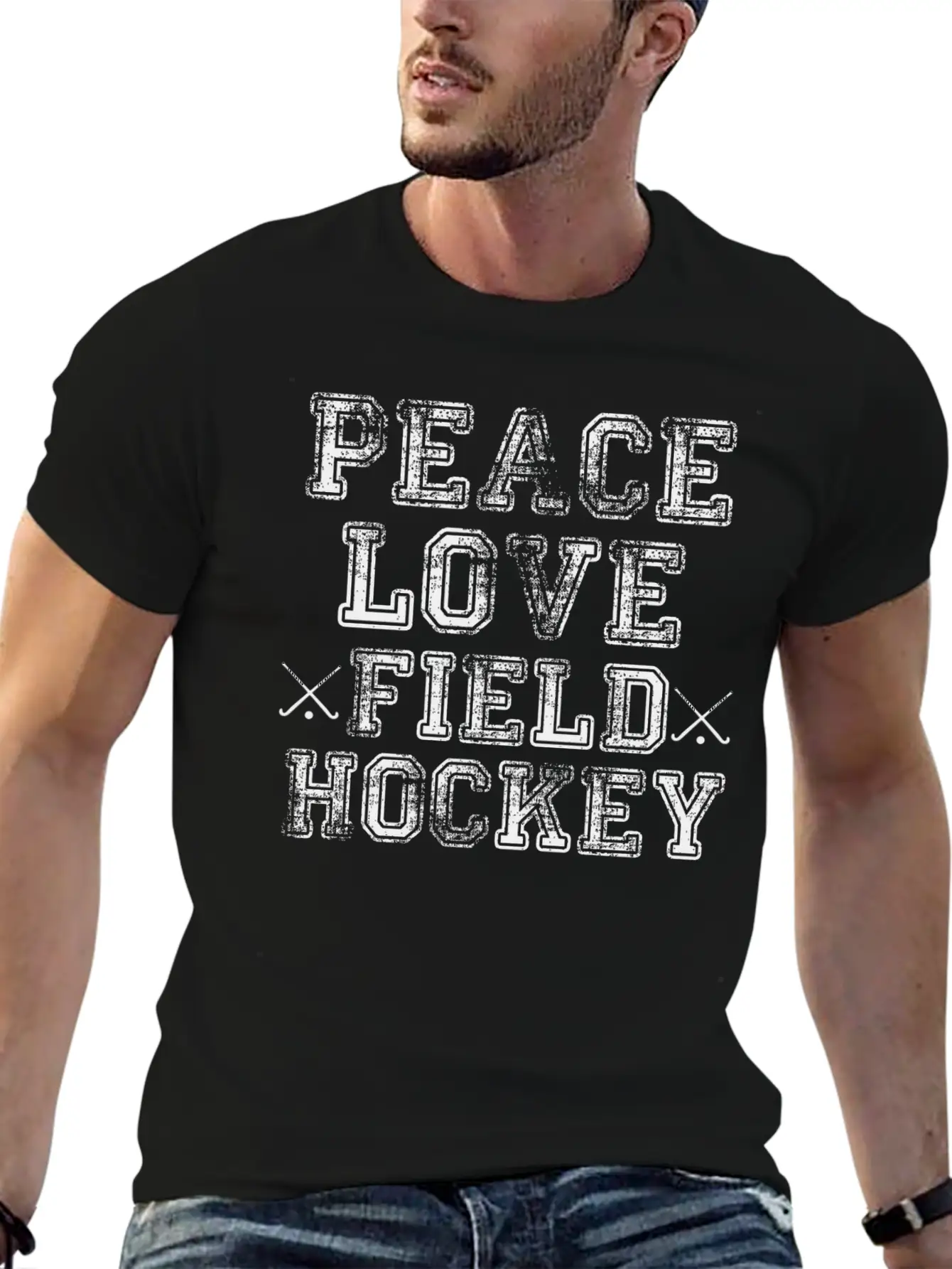 Peace, Love, Field Hockey Timeless Short Sleeve Tee – Comfy And Minimalist Design