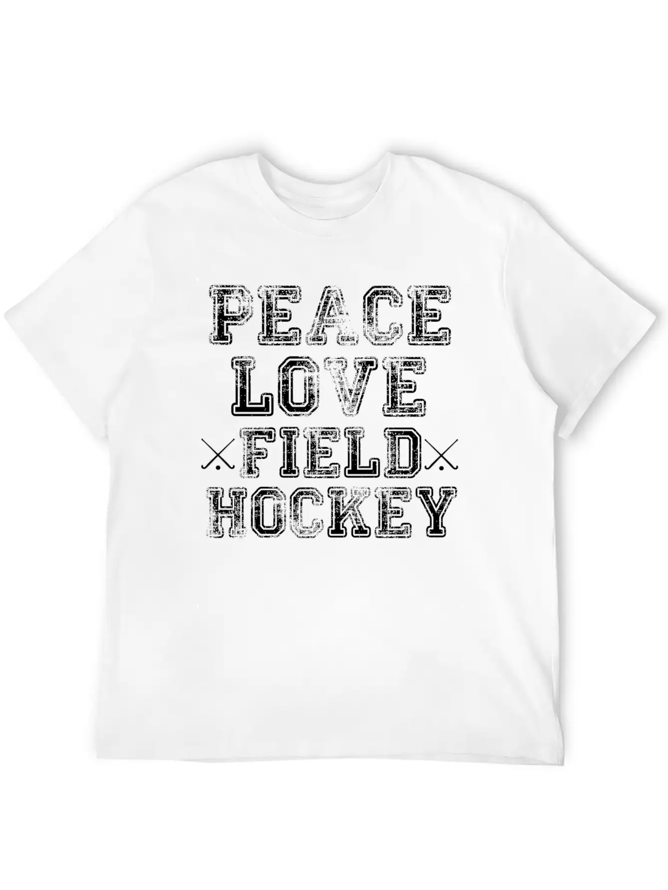 Peace, Love, Field Hockey Timeless Short Sleeve Tee – Comfy And Minimalist Design