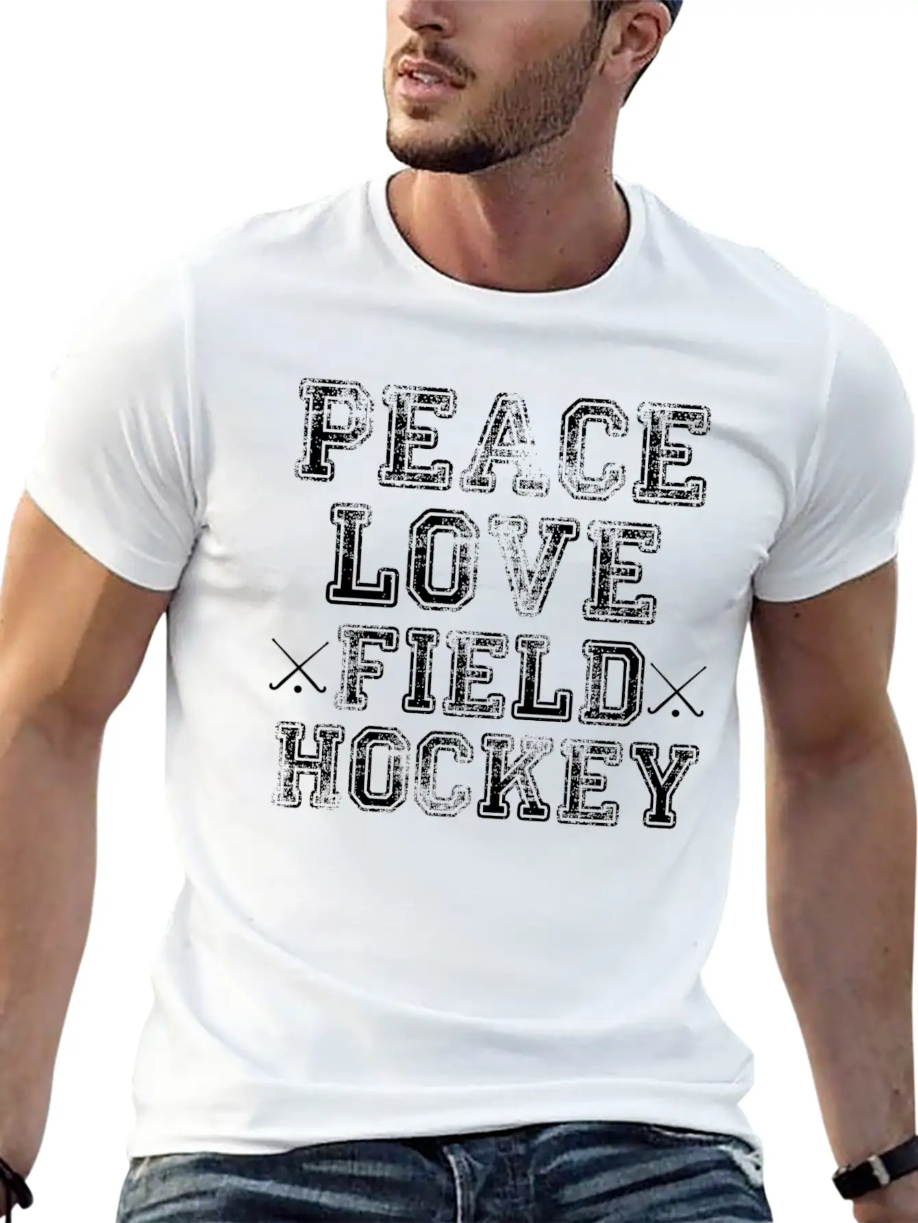 Peace, Love, Field Hockey Timeless Short Sleeve Tee – Comfy And Minimalist Design