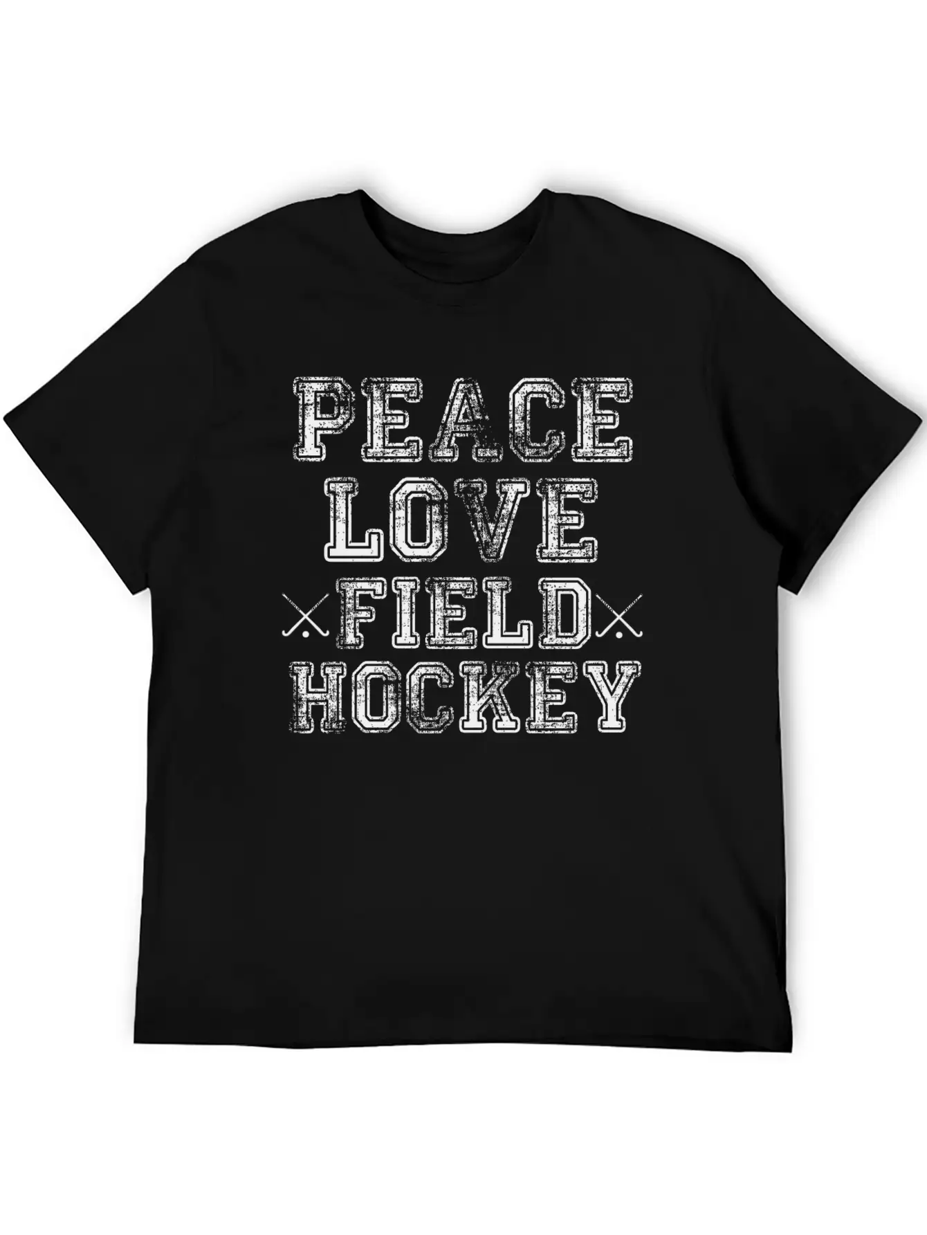 Peace, Love, Field Hockey Timeless Short Sleeve Tee – Comfy And Minimalist Design