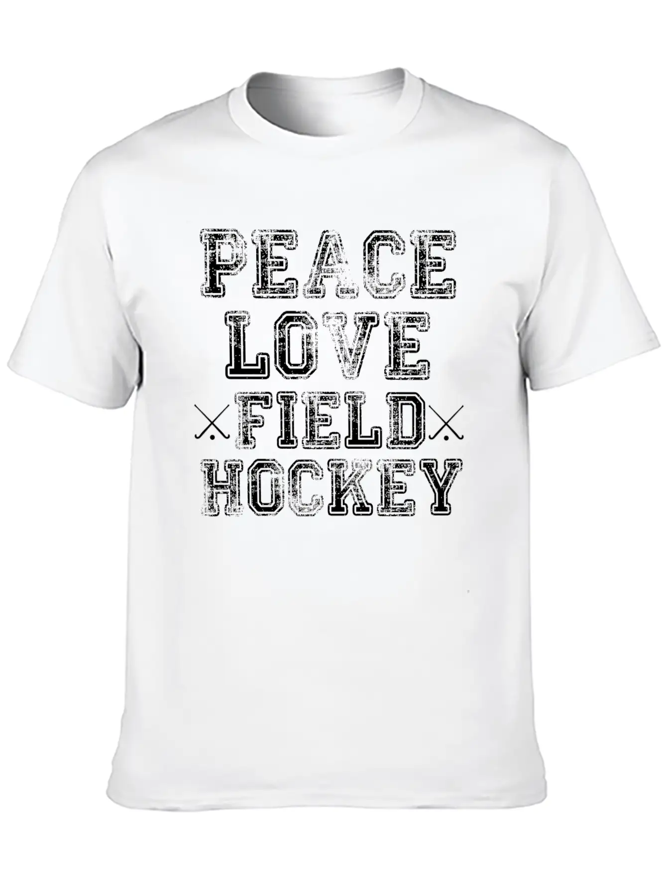 Peace, Love, Field Hockey Timeless Short Sleeve Tee – Comfy And Minimalist Design