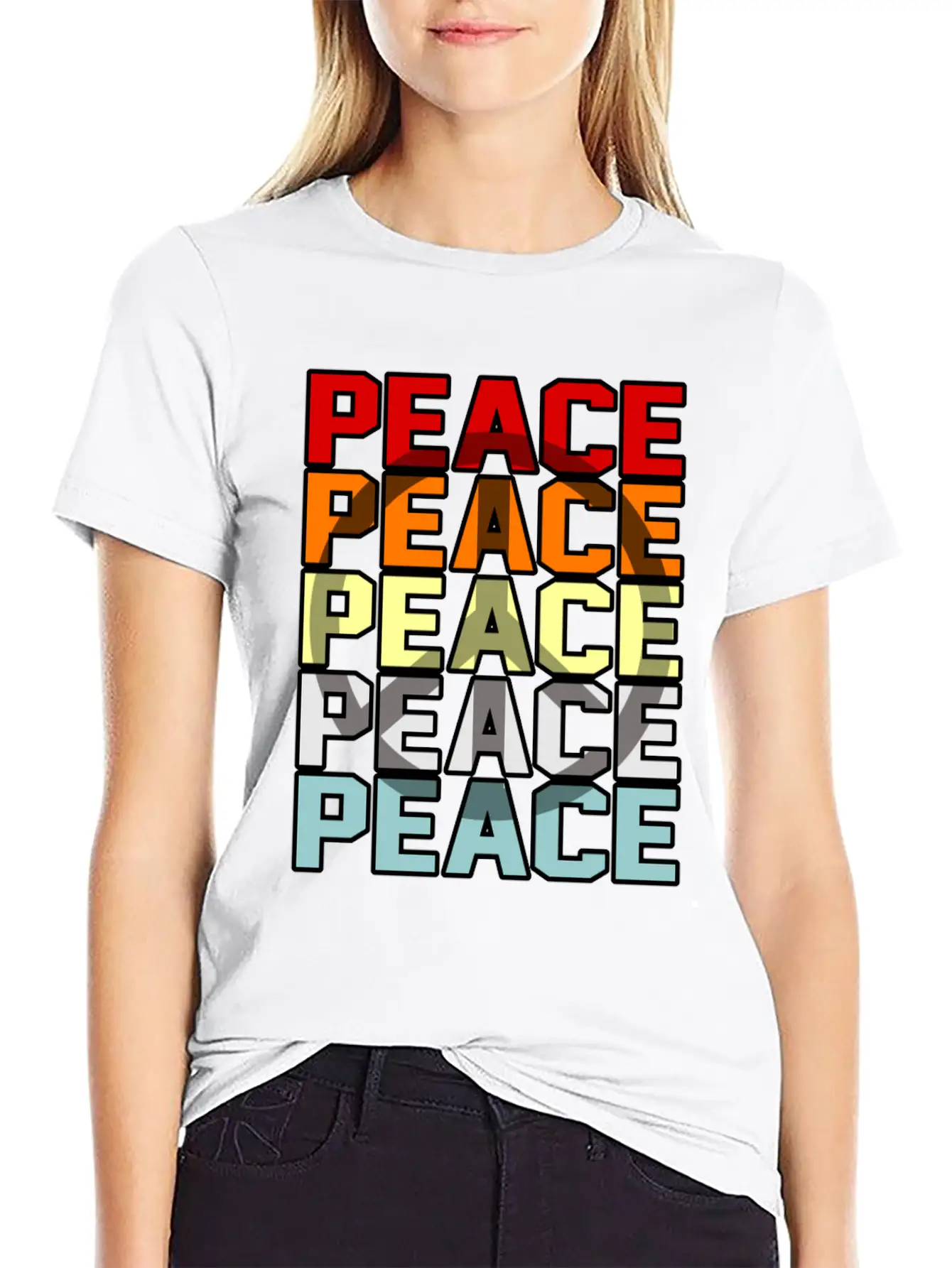 Peace Movement Infinity Gift Essential Unisex Summer Tee – Soft Cotton Casual Fit
