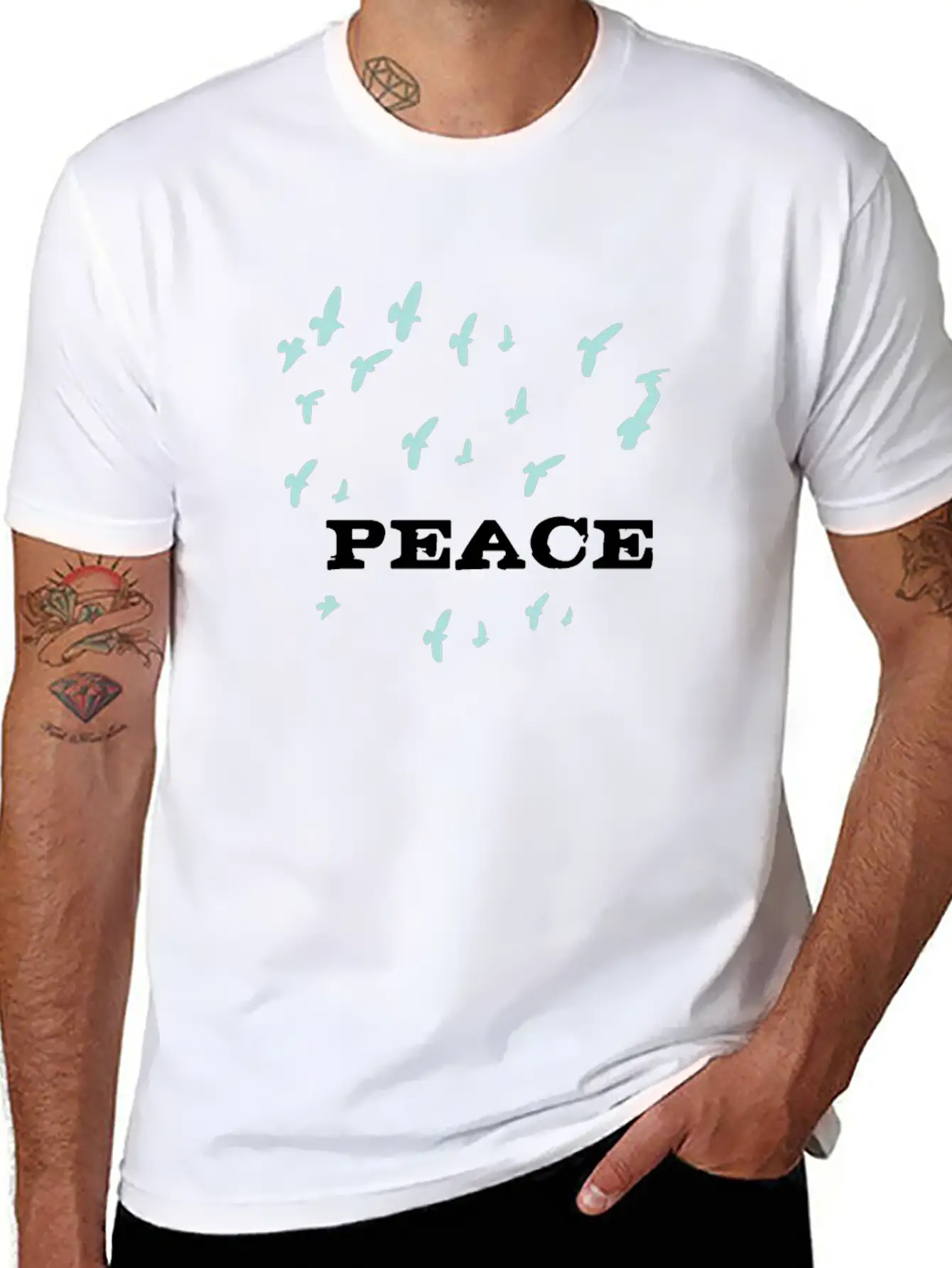 Peace Stylish Everyday T-Shirt – Unisex Basic Cotton Tee