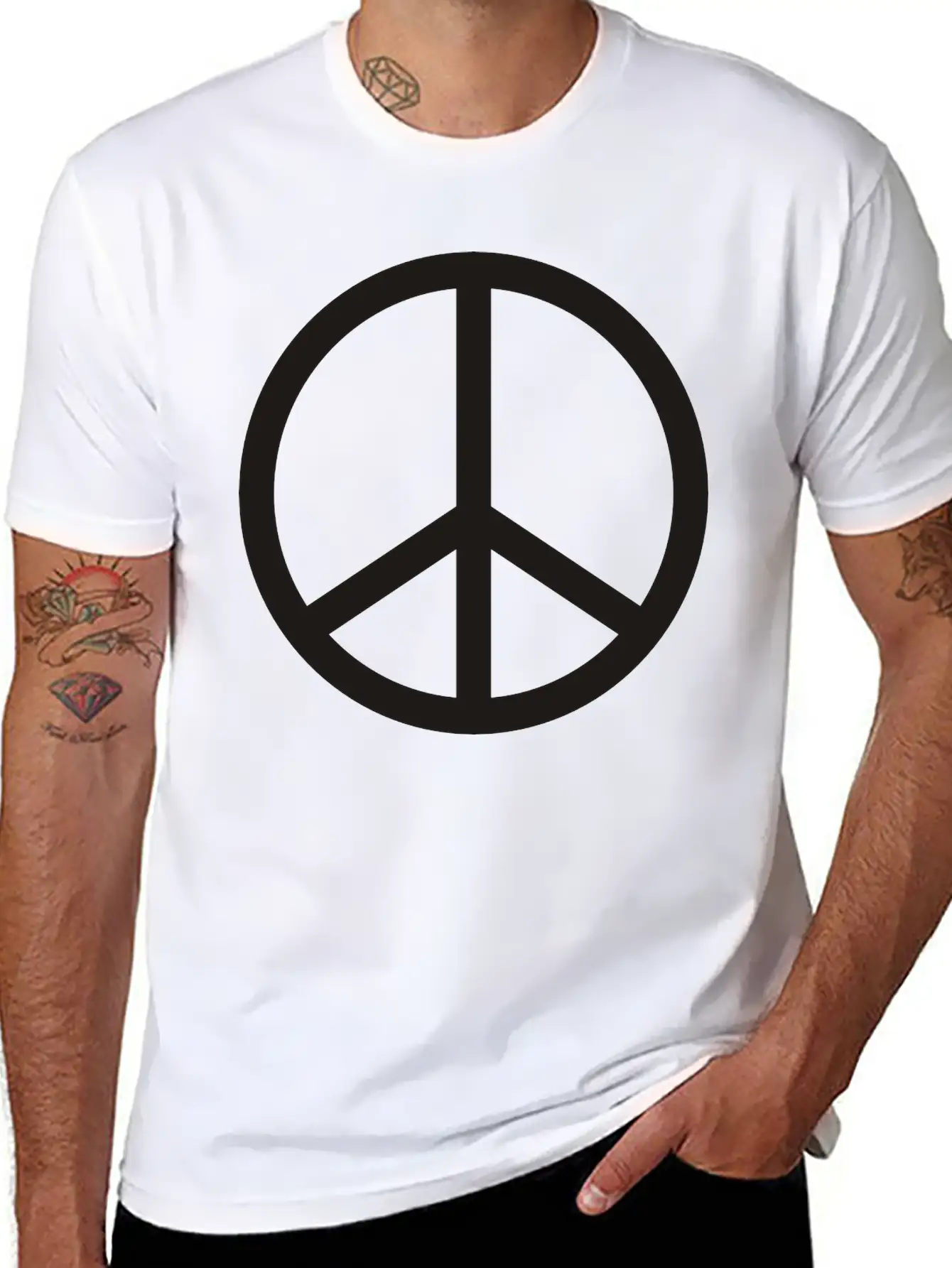Peace Timeless Short Sleeve Tee – Comfy And Minimalist Design