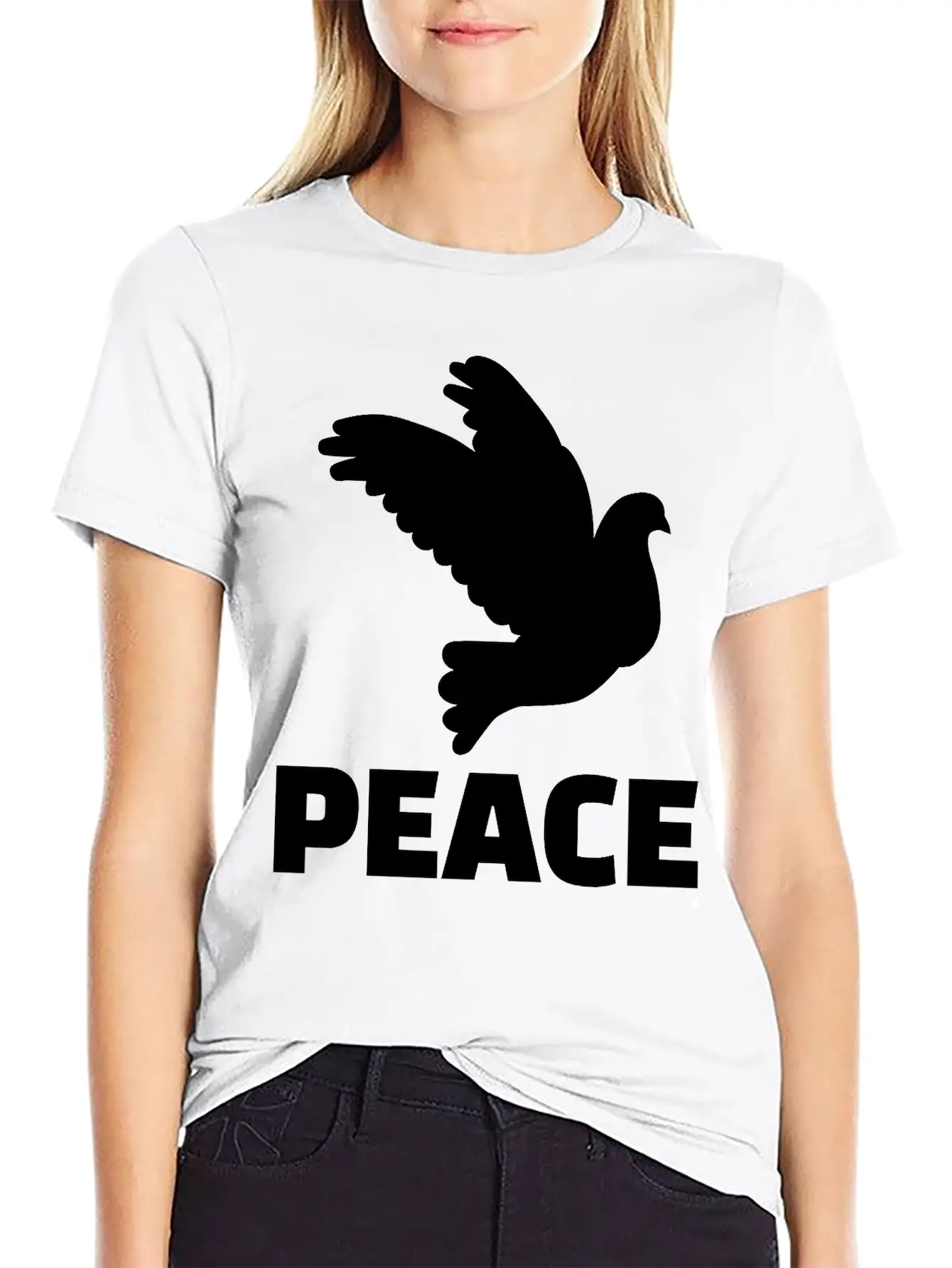 Peace Unisex Short Sleeve Soft Cotton T-Shirt – Casual Everyday Wear