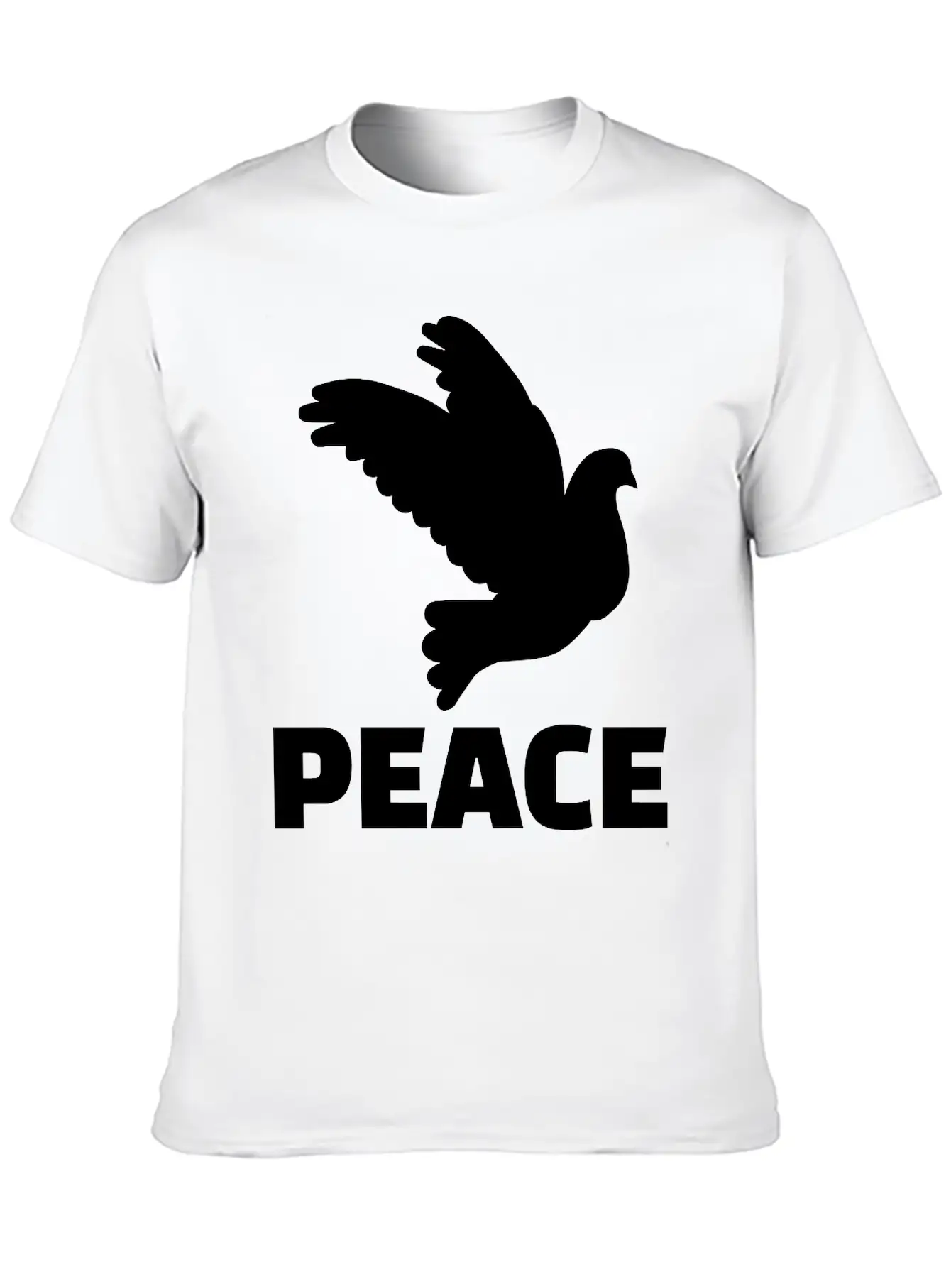 Peace Unisex Short Sleeve Soft Cotton T-Shirt – Casual Everyday Wear