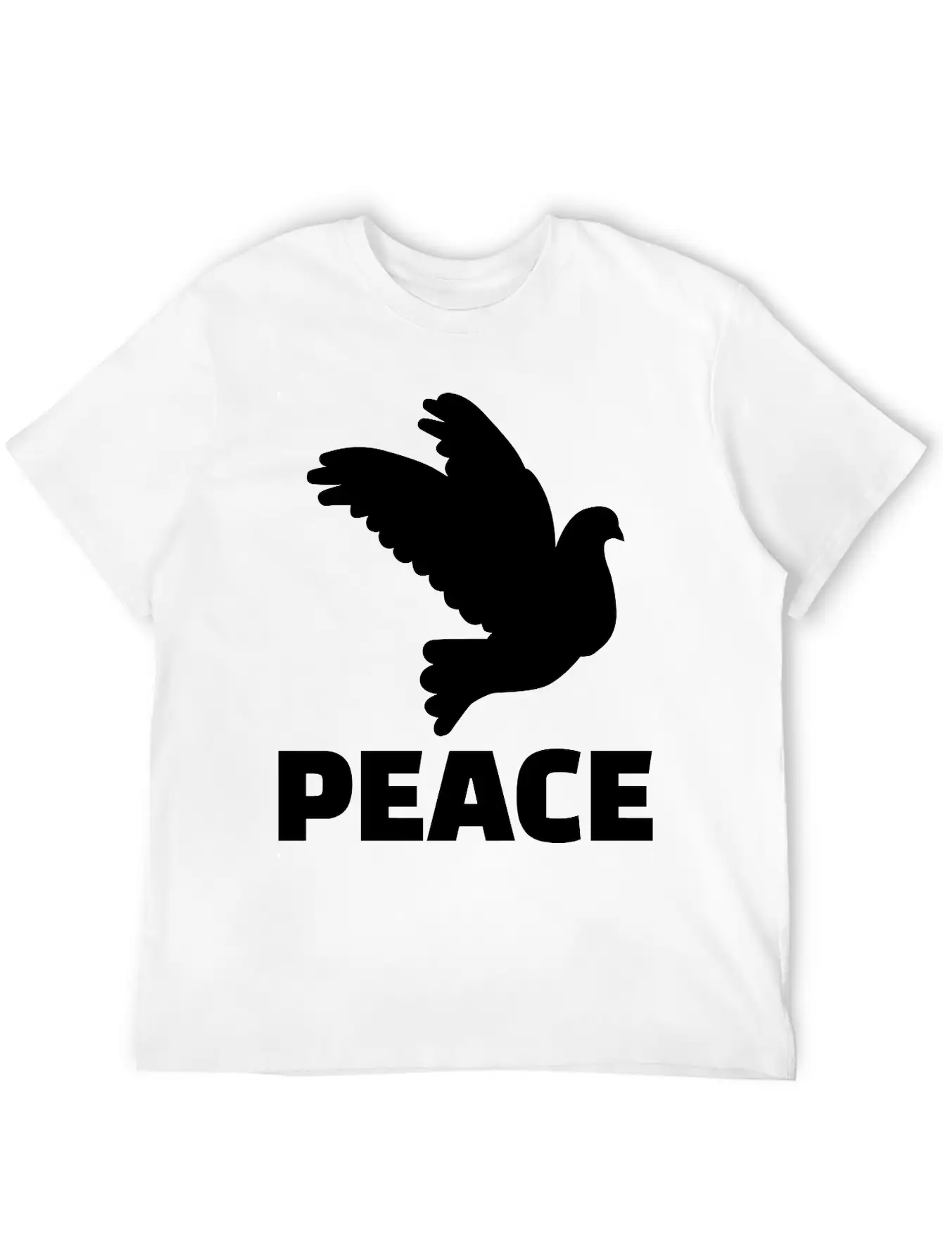 Peace Unisex Short Sleeve Soft Cotton T-Shirt – Casual Everyday Wear